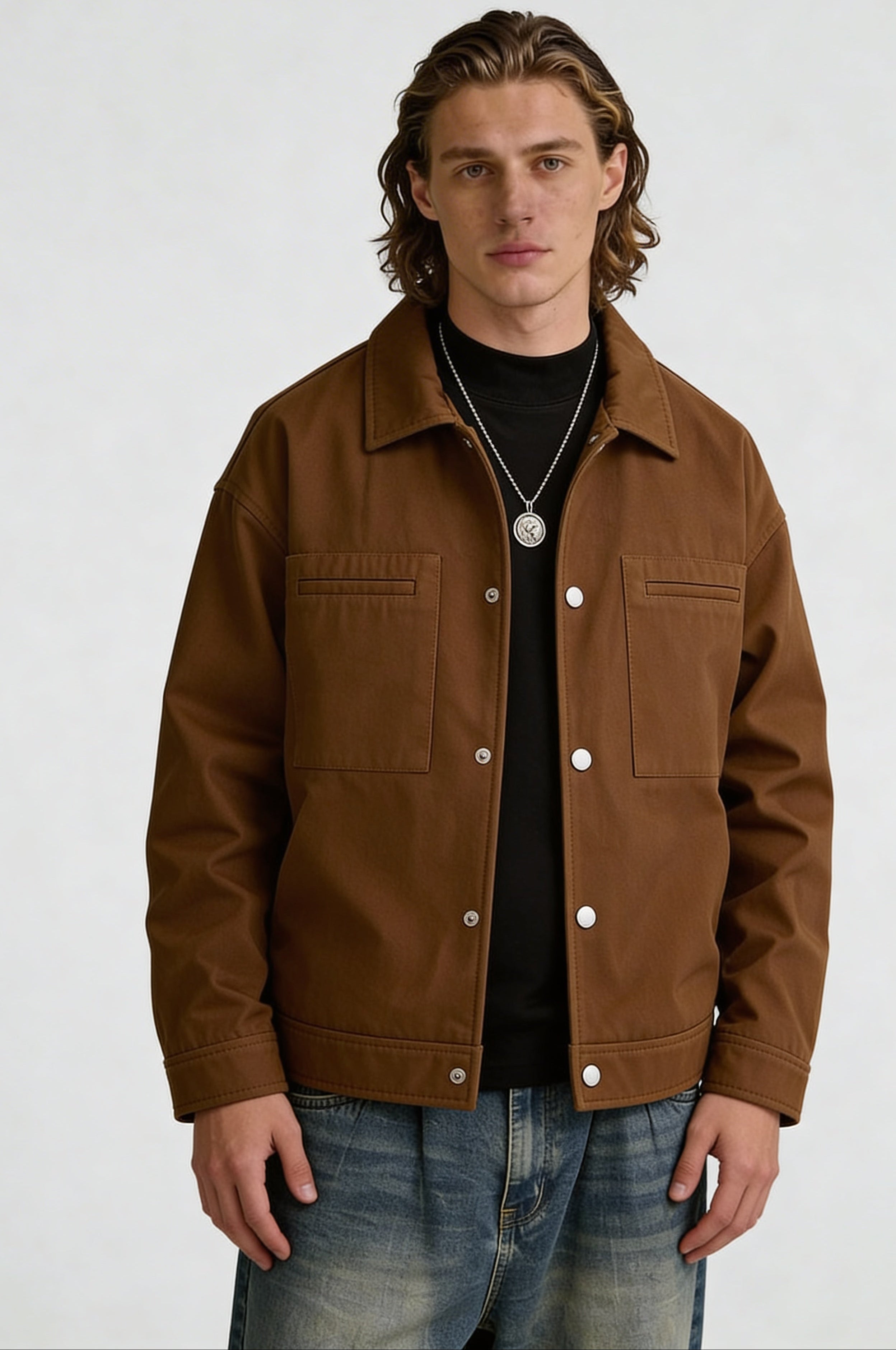 VARENDON CASUAL JACKET – BROWN