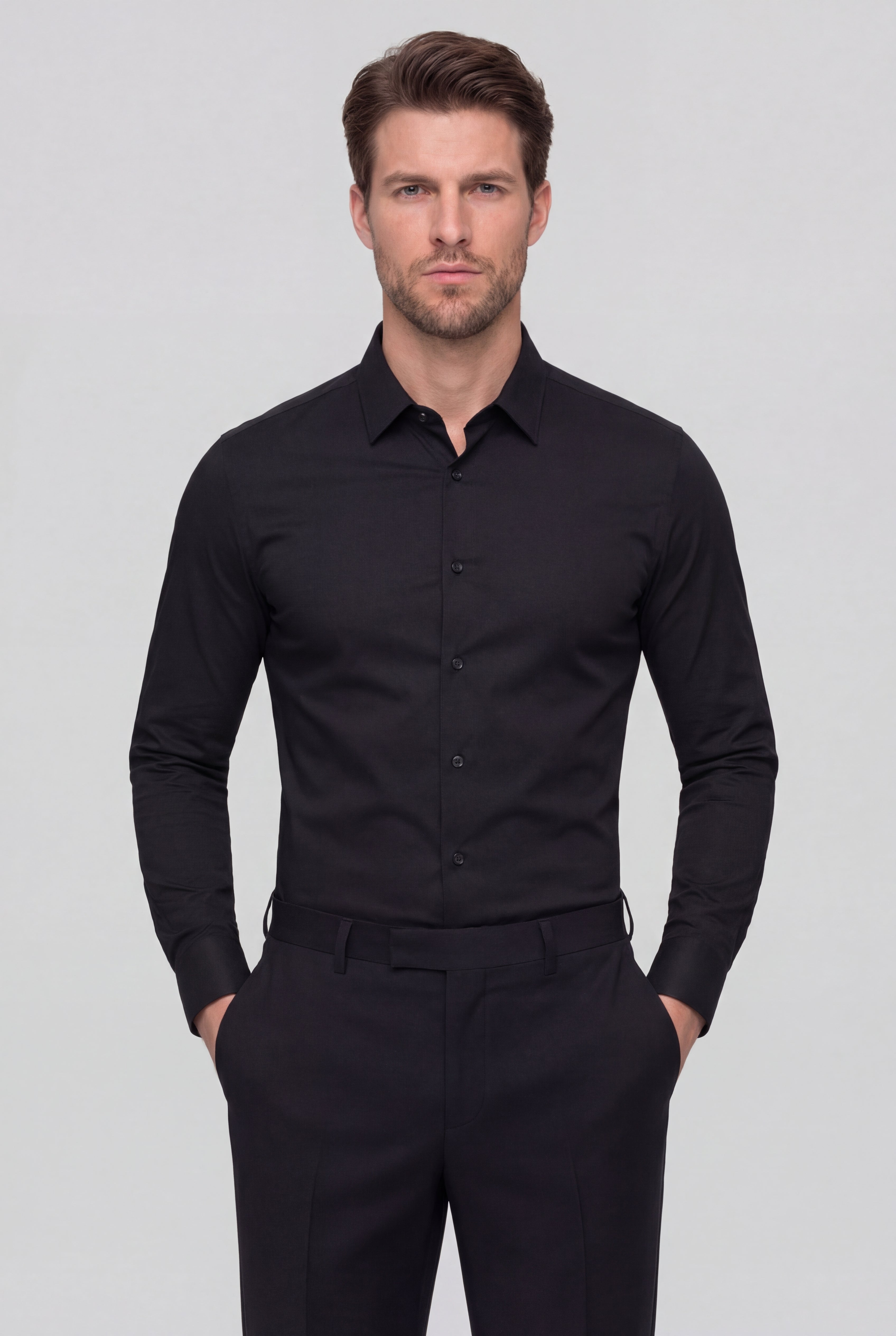 VAREXON DRESS SHIRT – BLACK