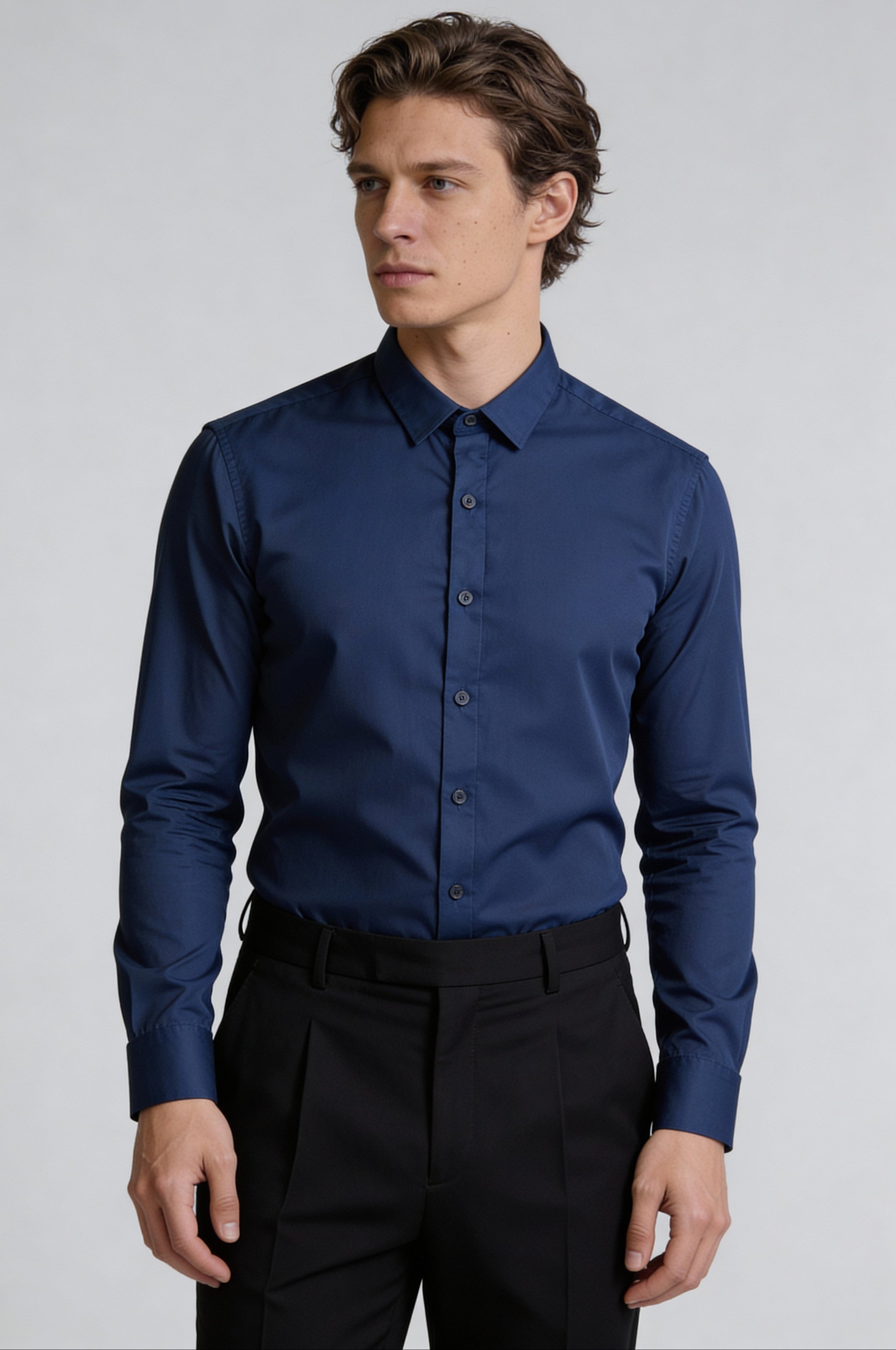VAREXON DRESS SHIRT – HAZE BLUE