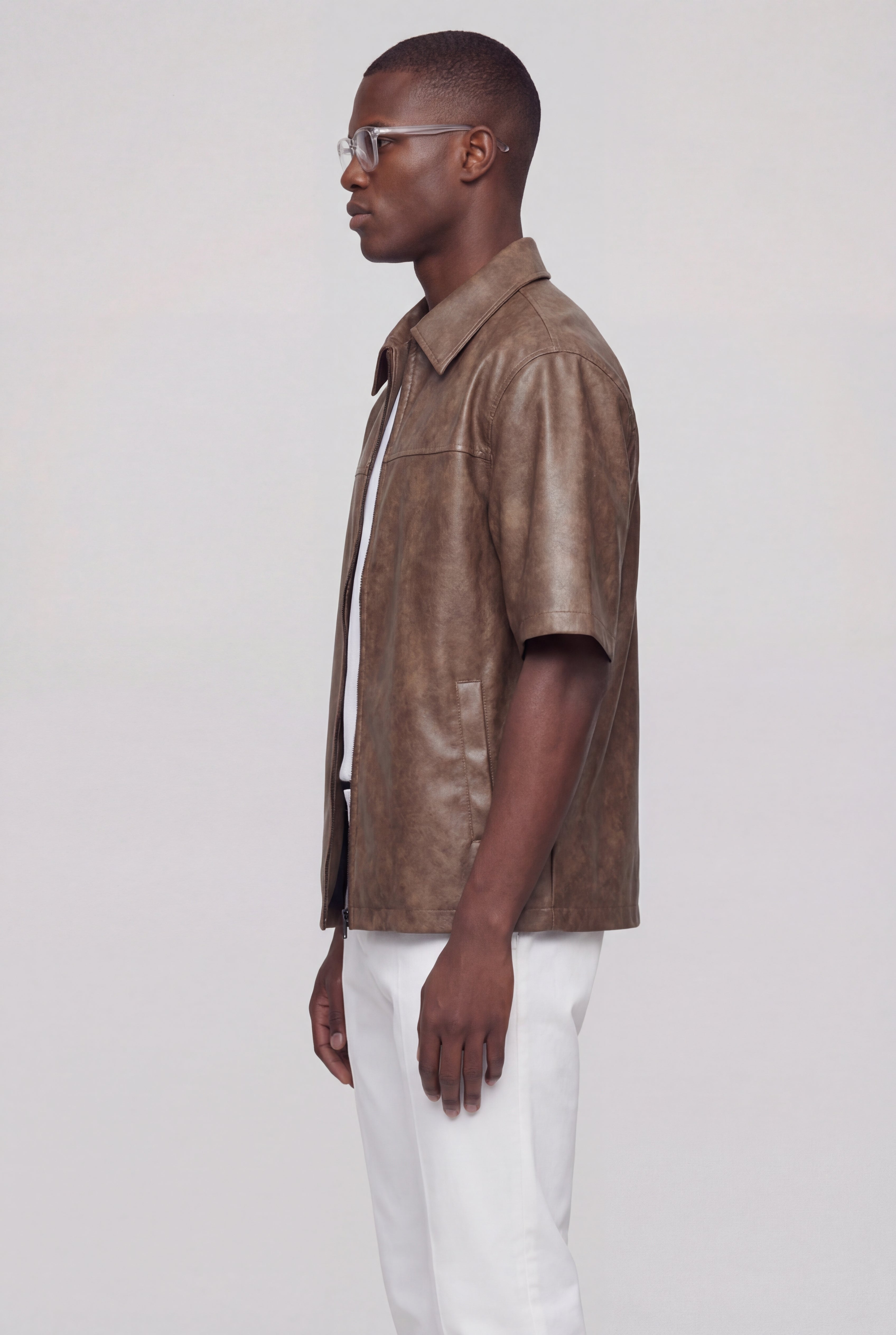 VELMORIN LEATHER JACKET – BROWN