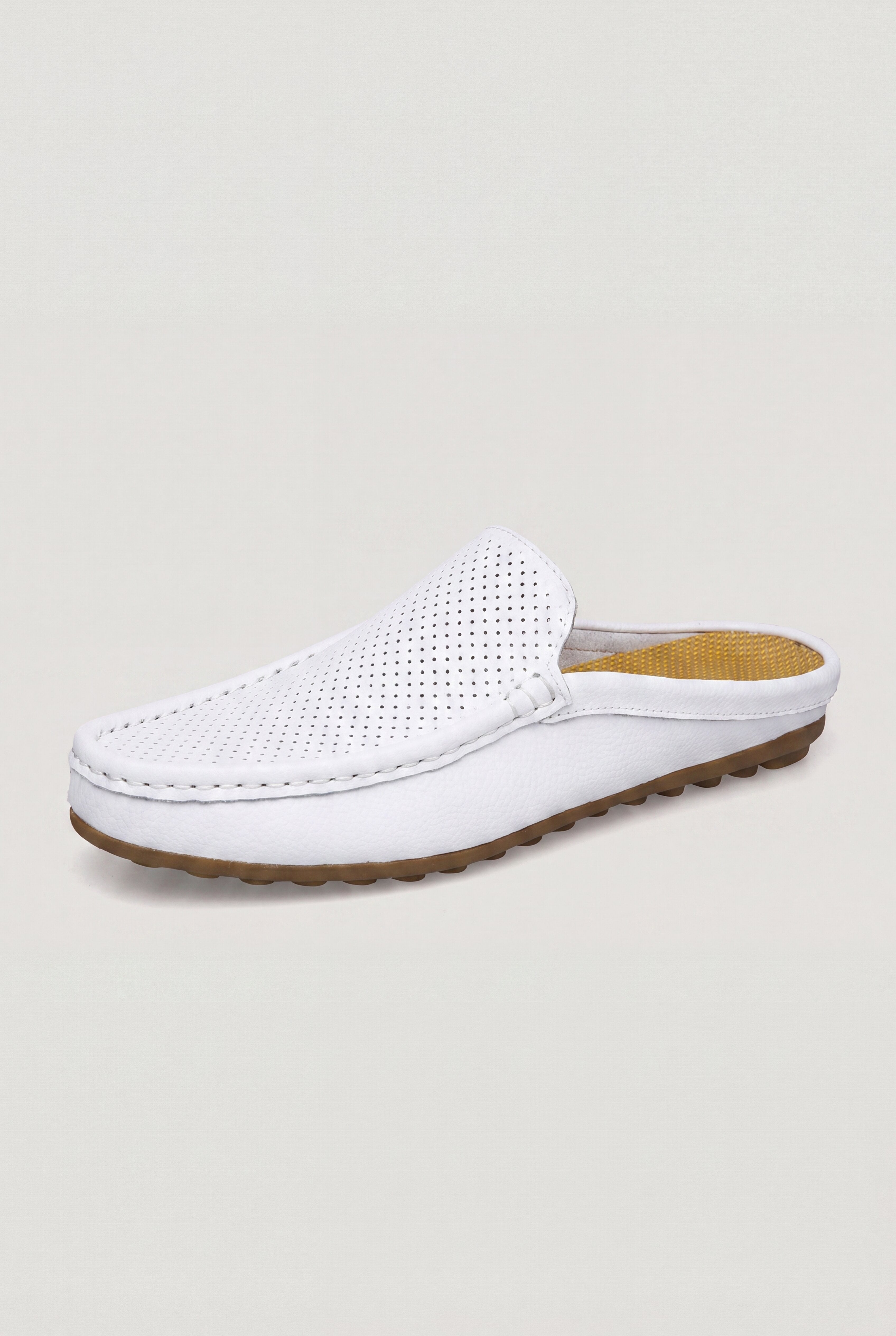 VELMORI CASUAL MULES – WHITE