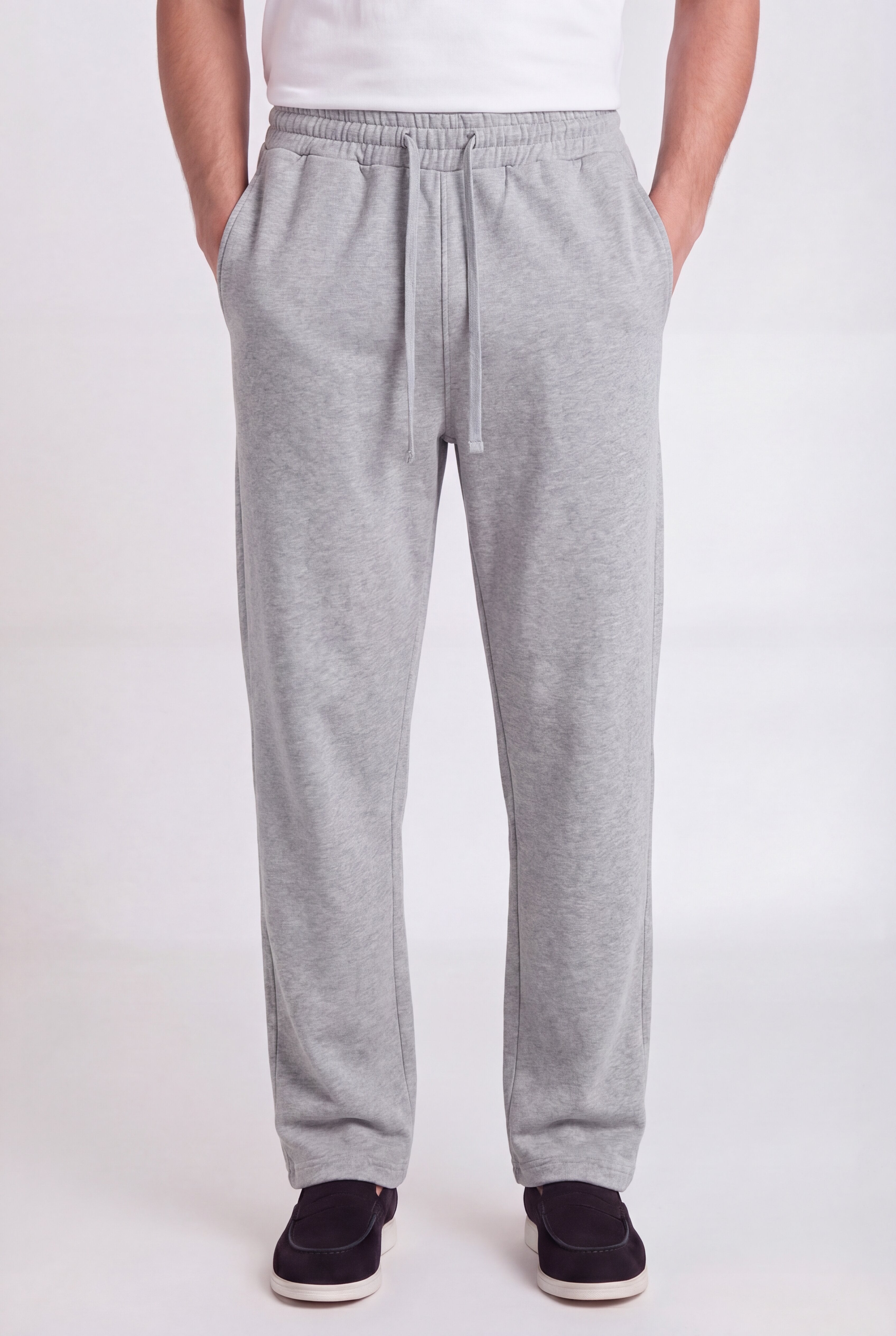 VELTORA DRAWSTRING TROUSERS – GRAY