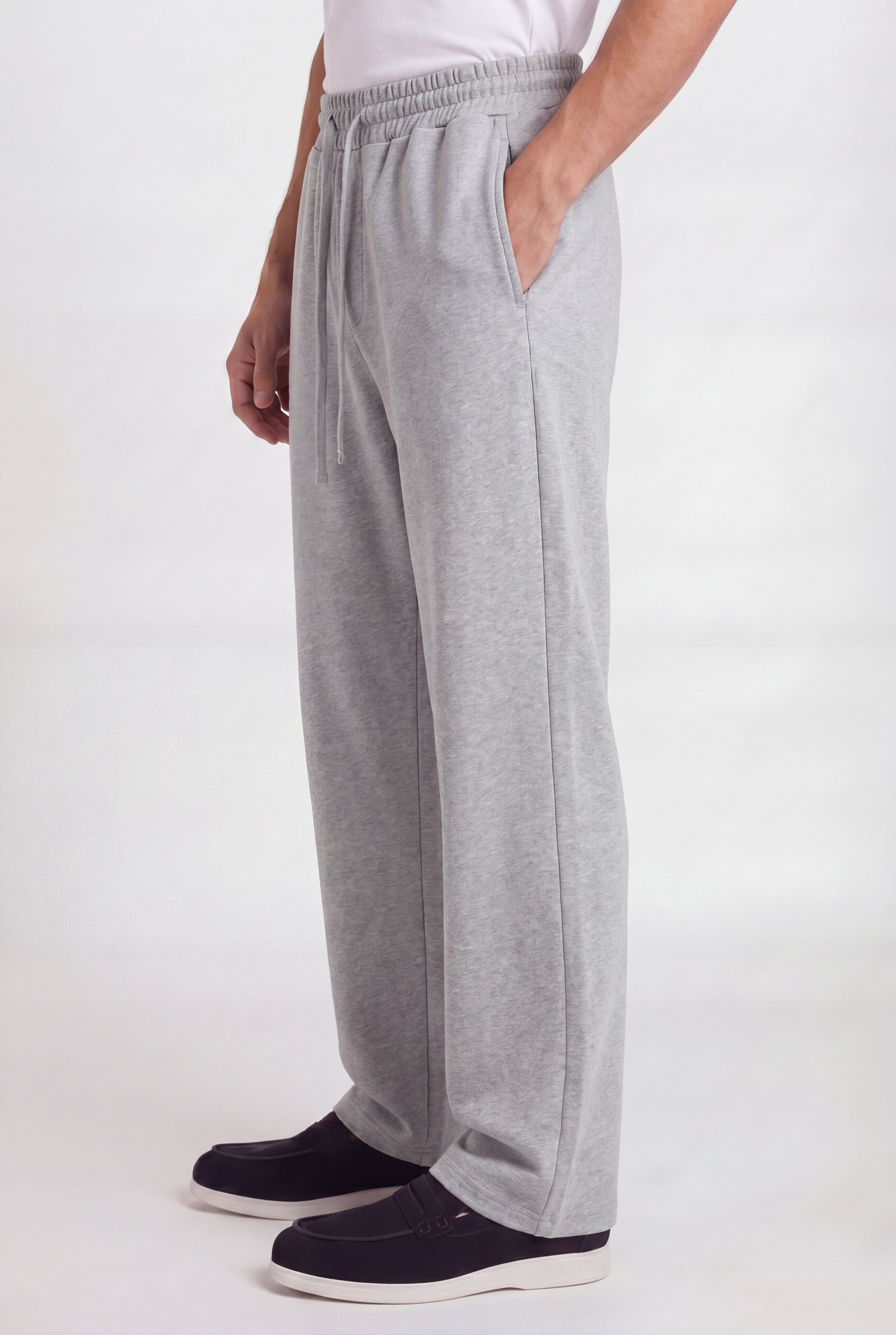 VELTORA DRAWSTRING TROUSERS – GRAY