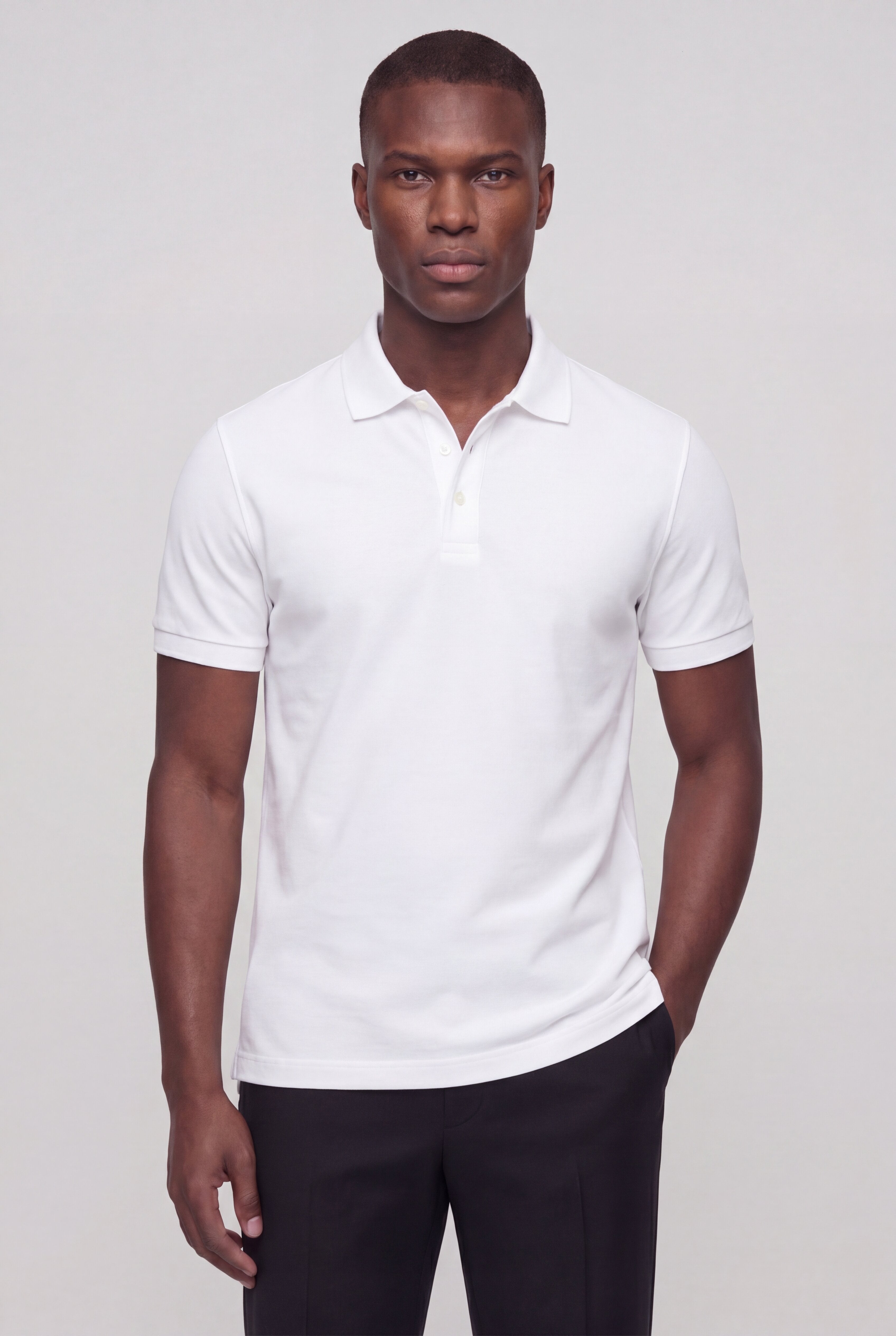 VERANO COTTON POLO SHIRT – WHITE