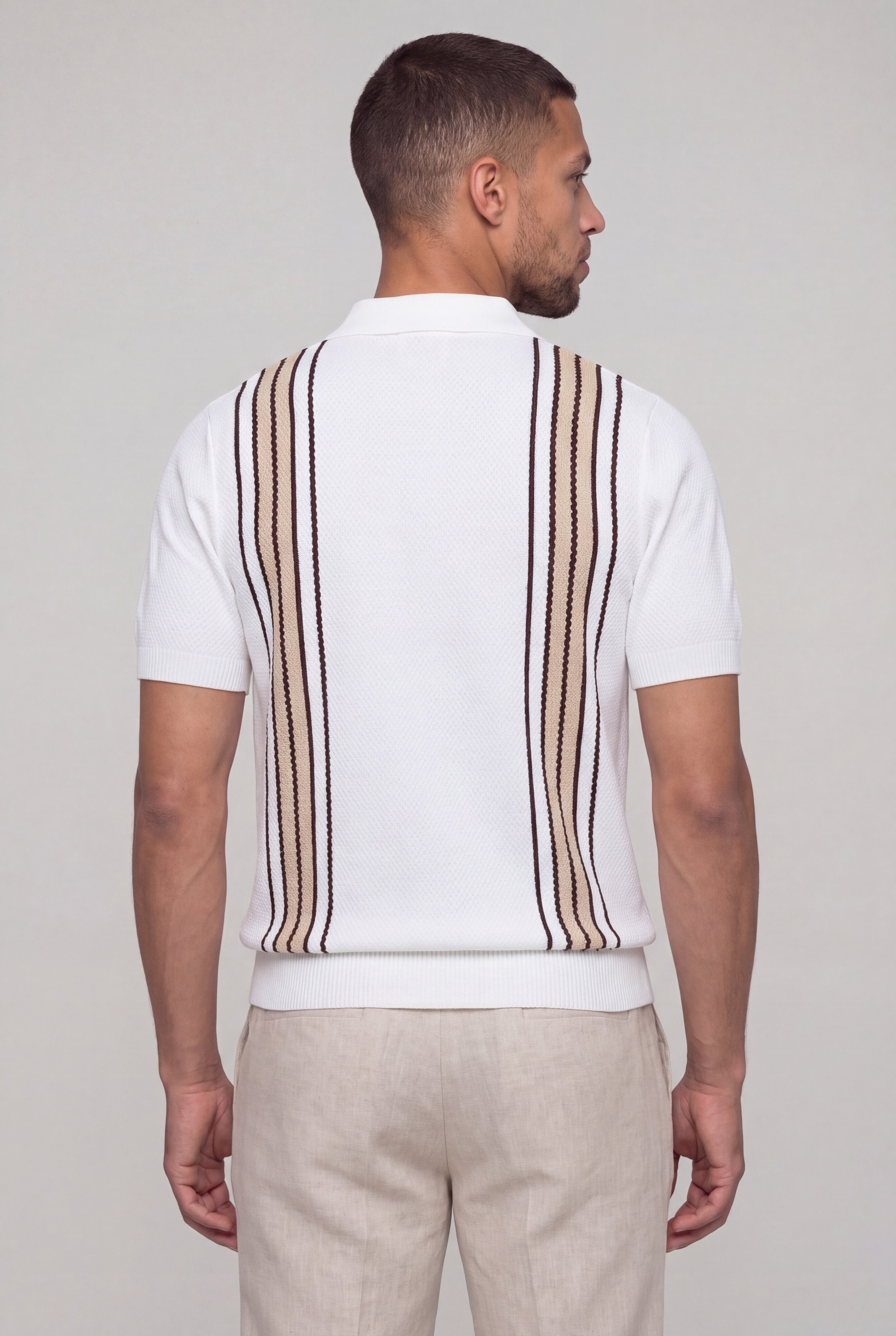VIREX ZIP POLO – WHITE