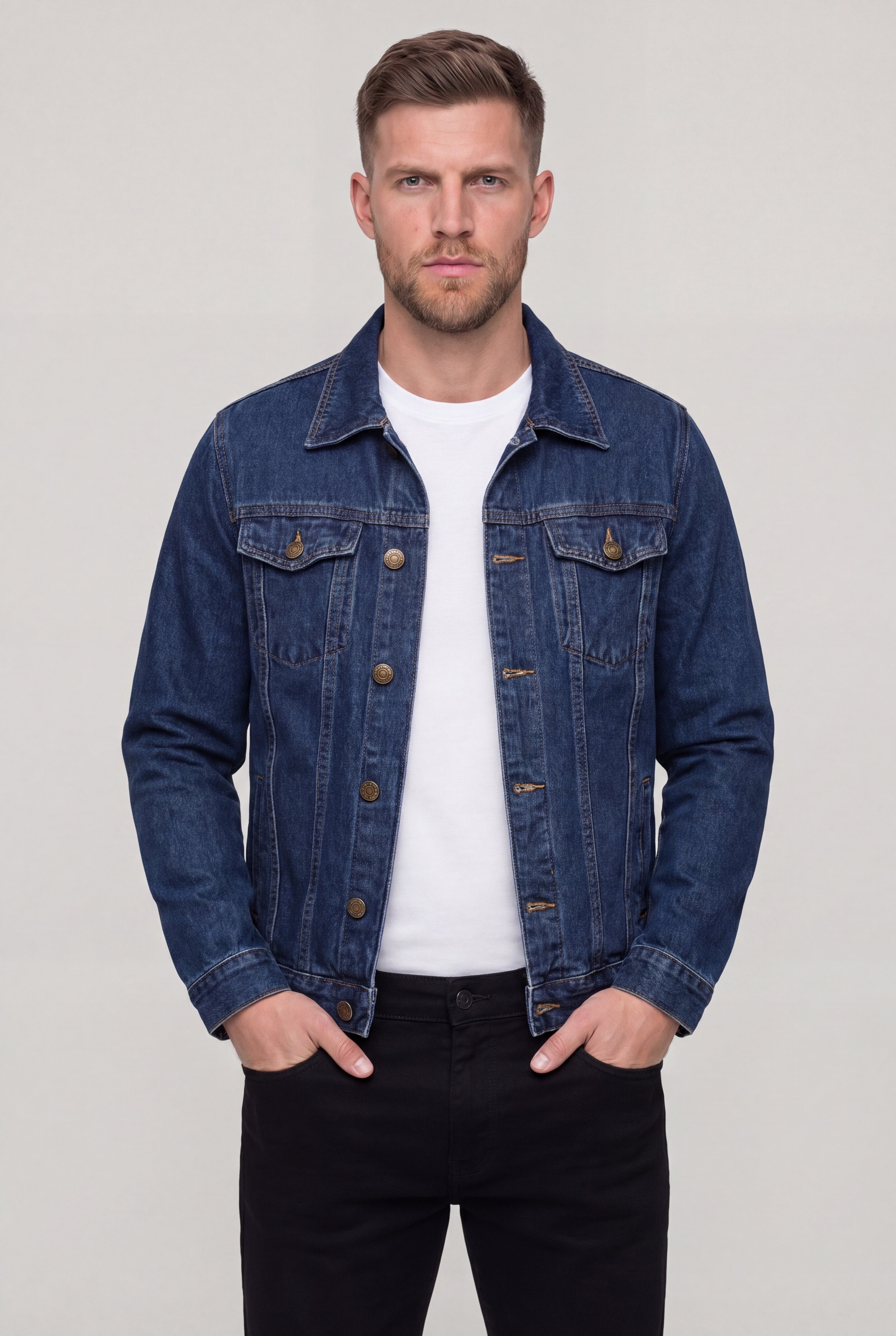 XELTOR DENIM COAT - BLUE