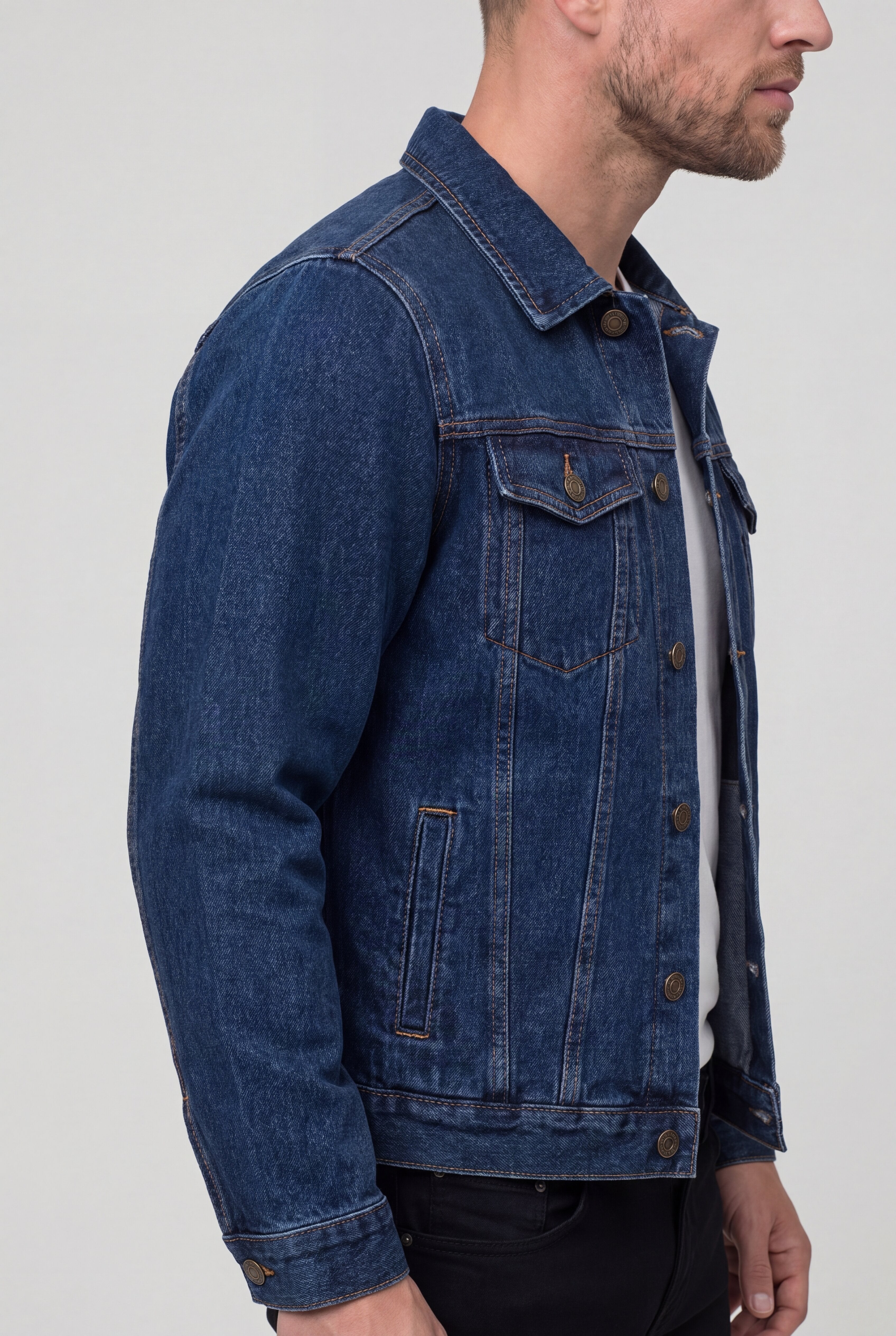 XELTOR DENIM COAT - BLUE