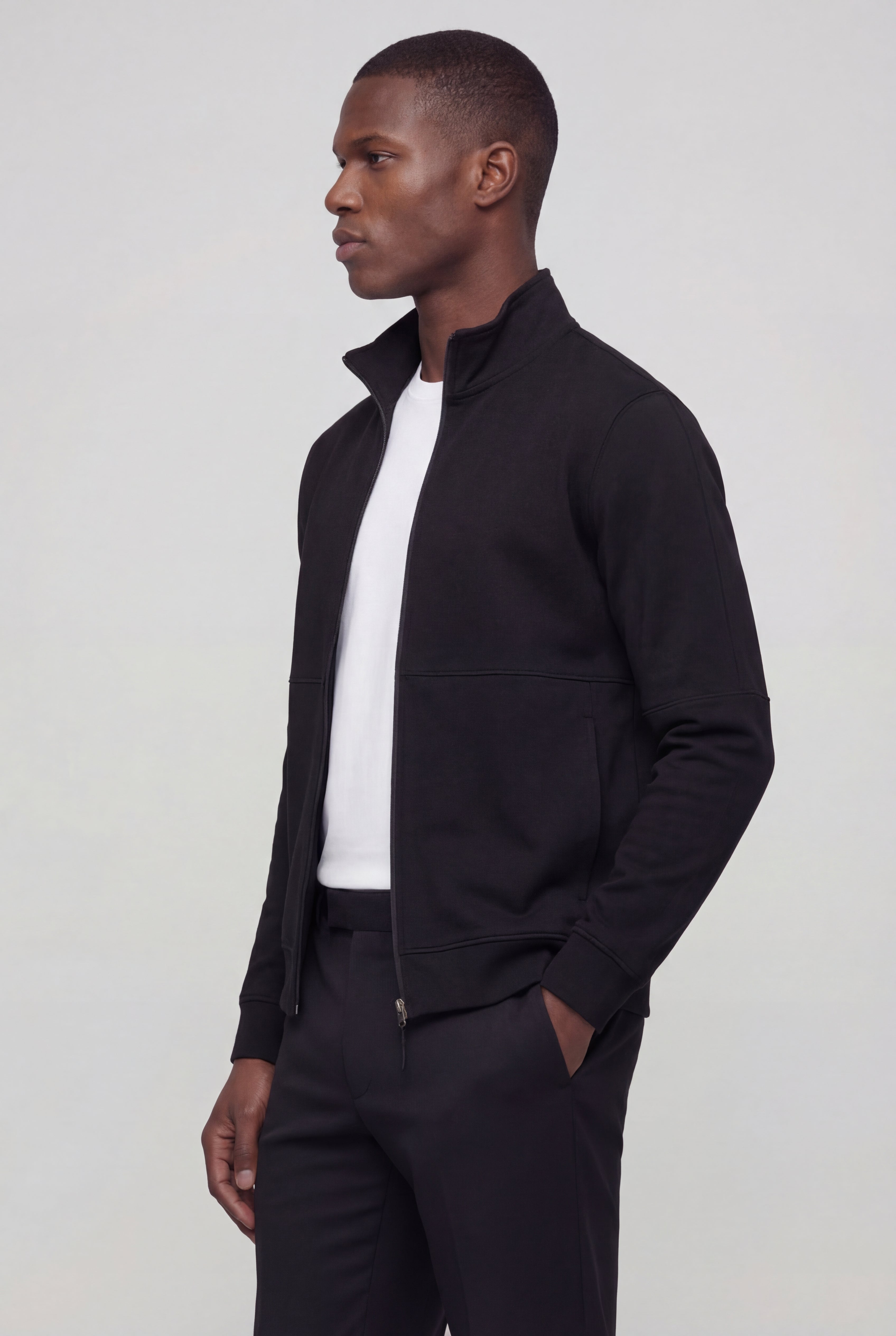 ZARENO ZIP JACKET – BLACK