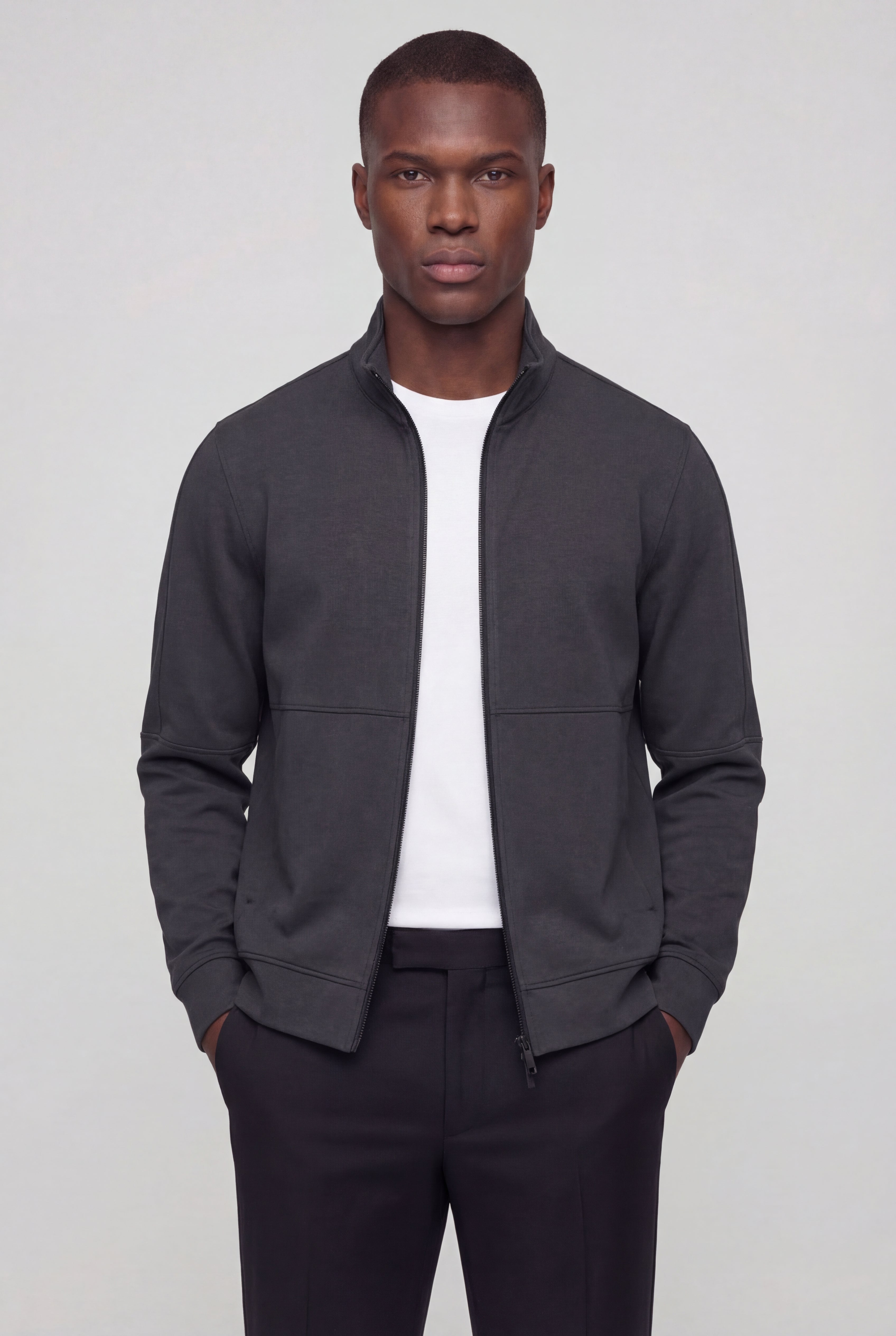 ZARENO ZIP JACKET – GRAY