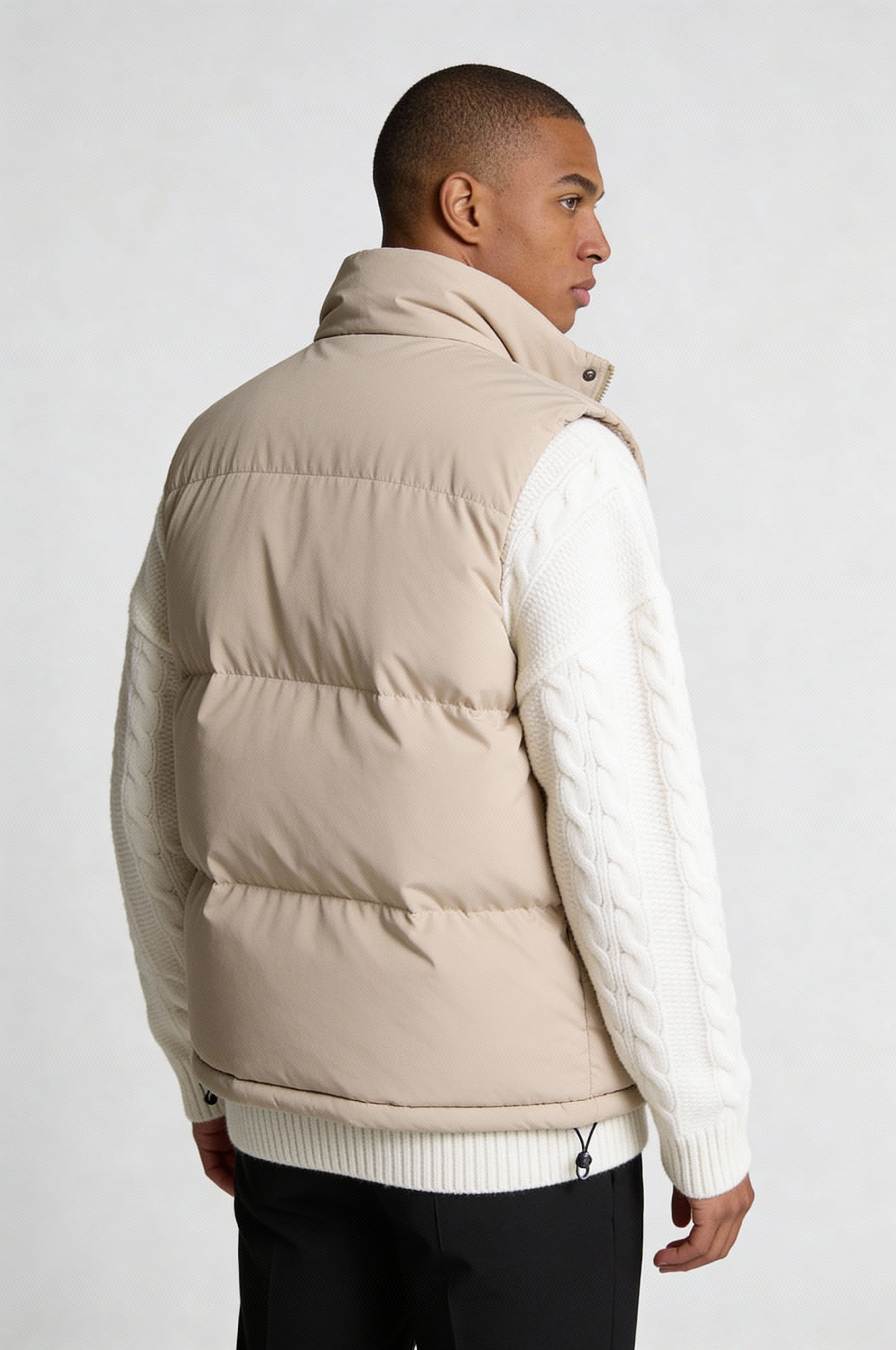 ZAYREN PUFFER VEST – KHAKI