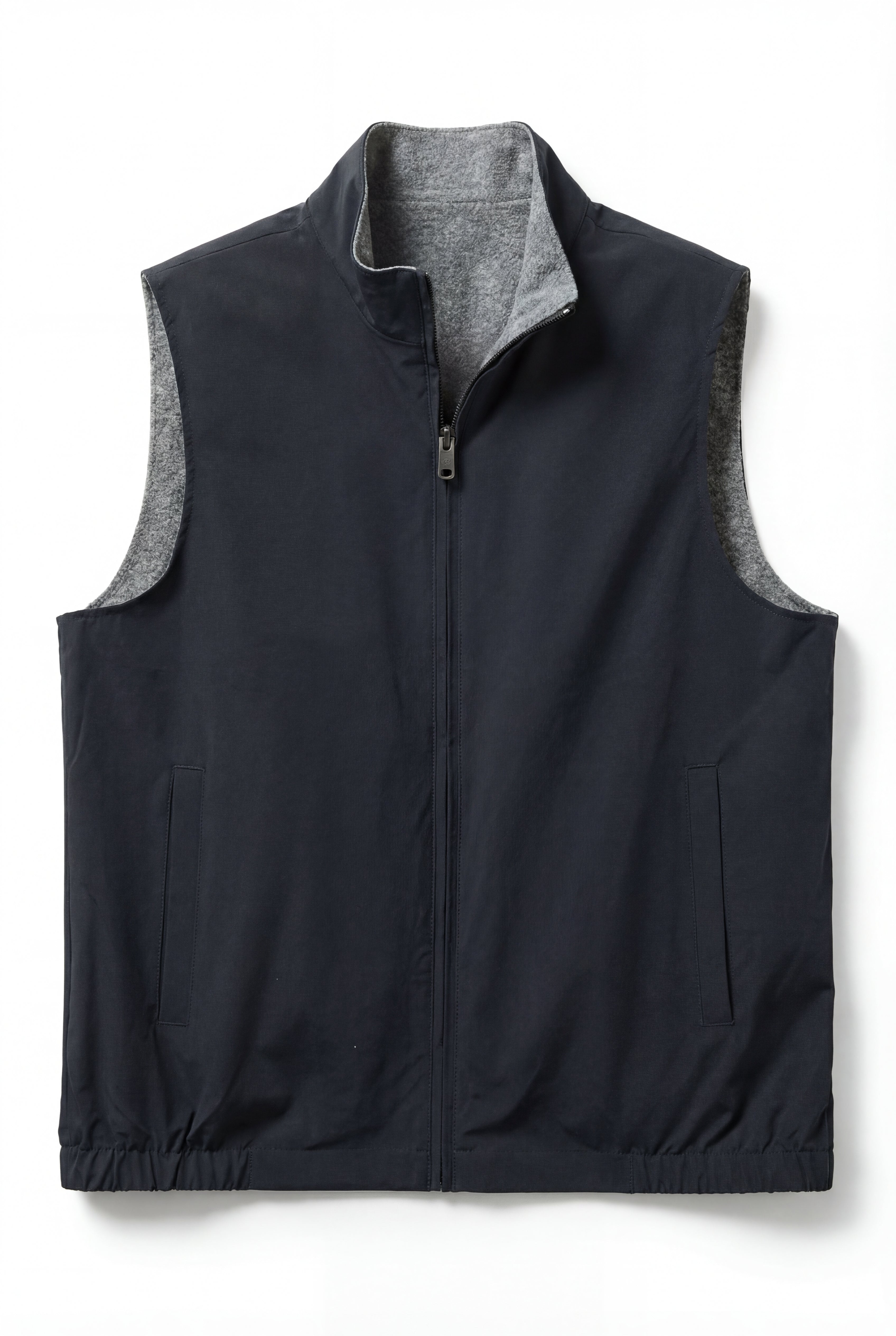 ZELARIO LIGHTWEIGHT REVERSIBLE VEST – NAVY