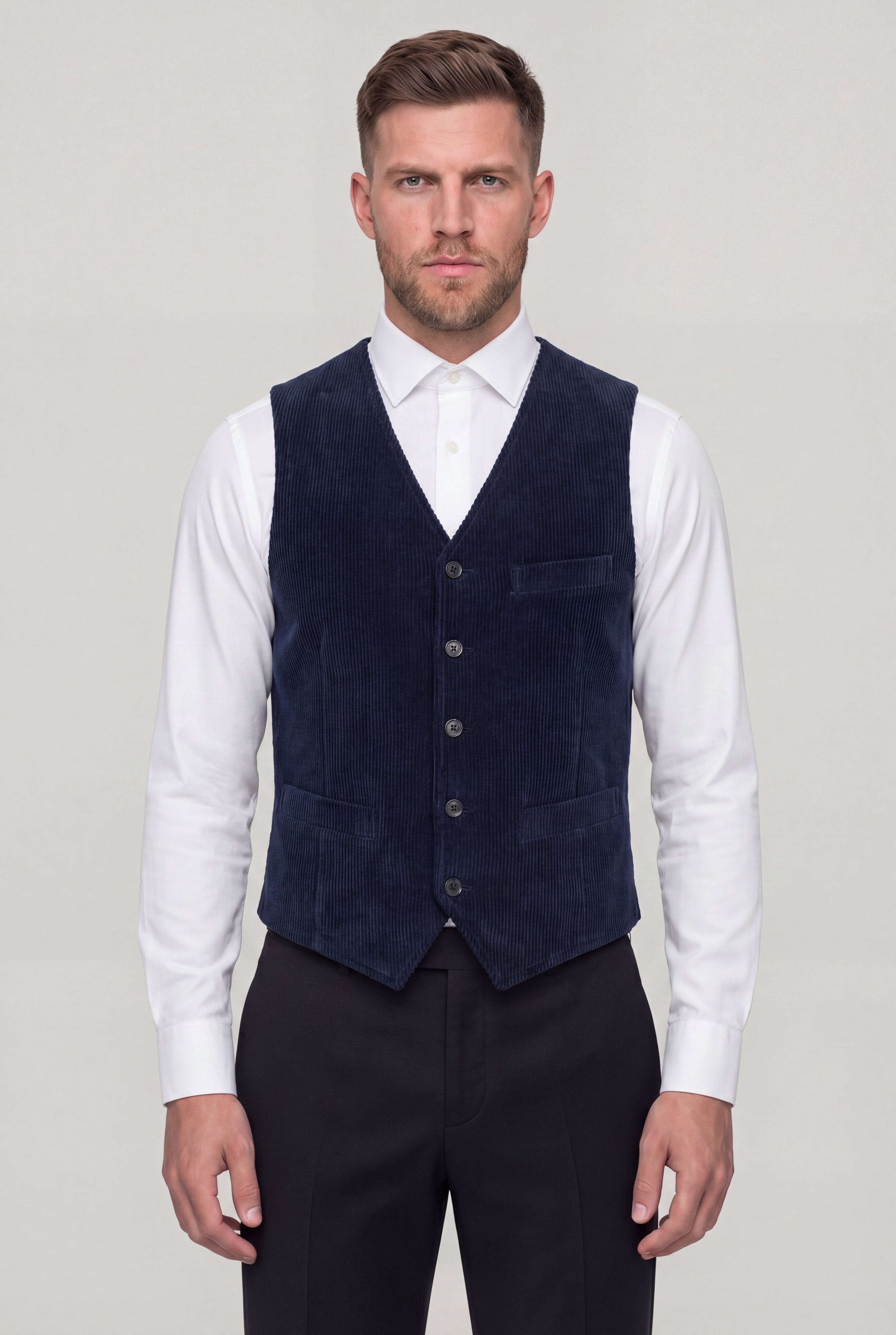 ZENTHRO CASUAL VEST - BLUE