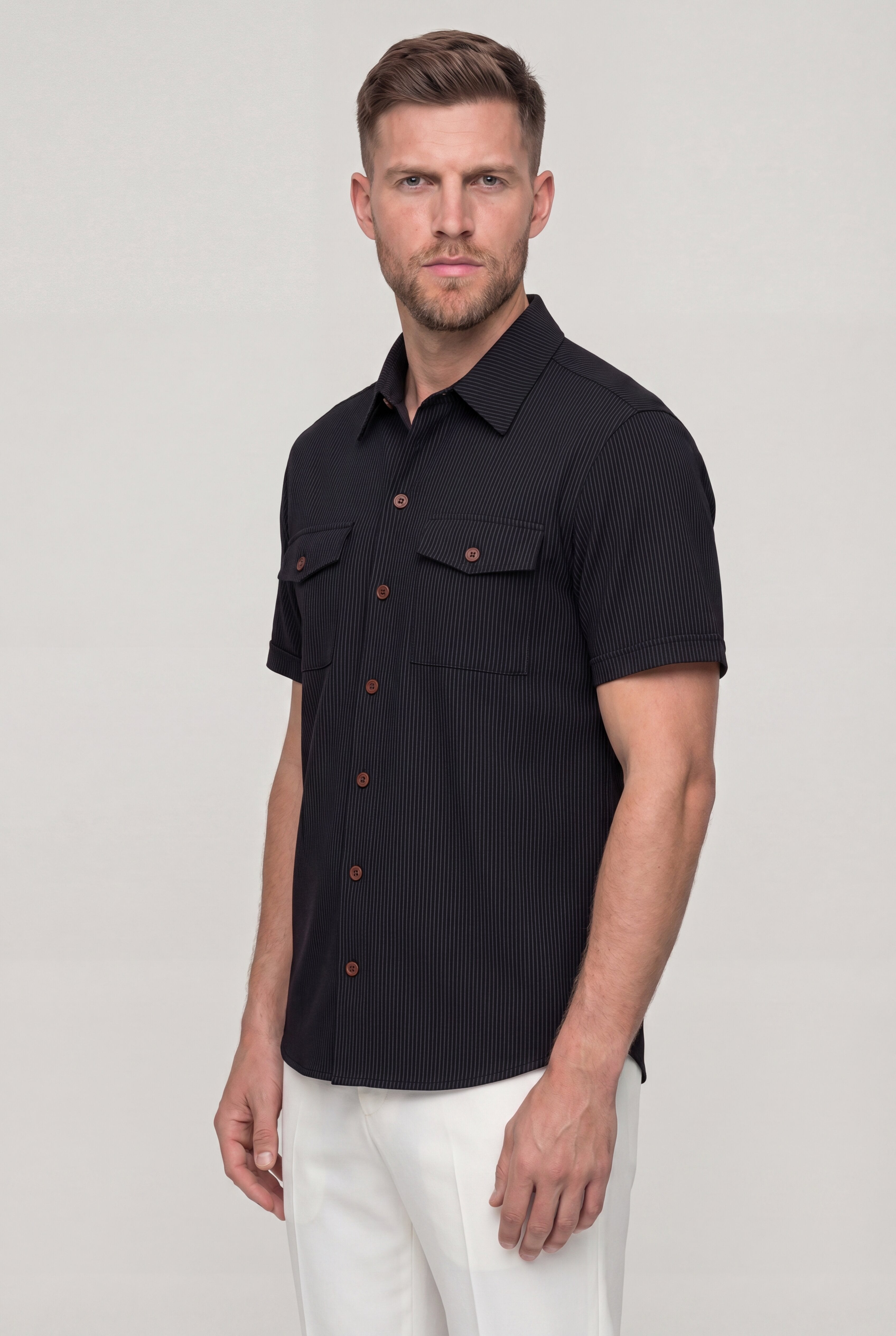 ZORVANE UTILITY SHIRT – BLACK