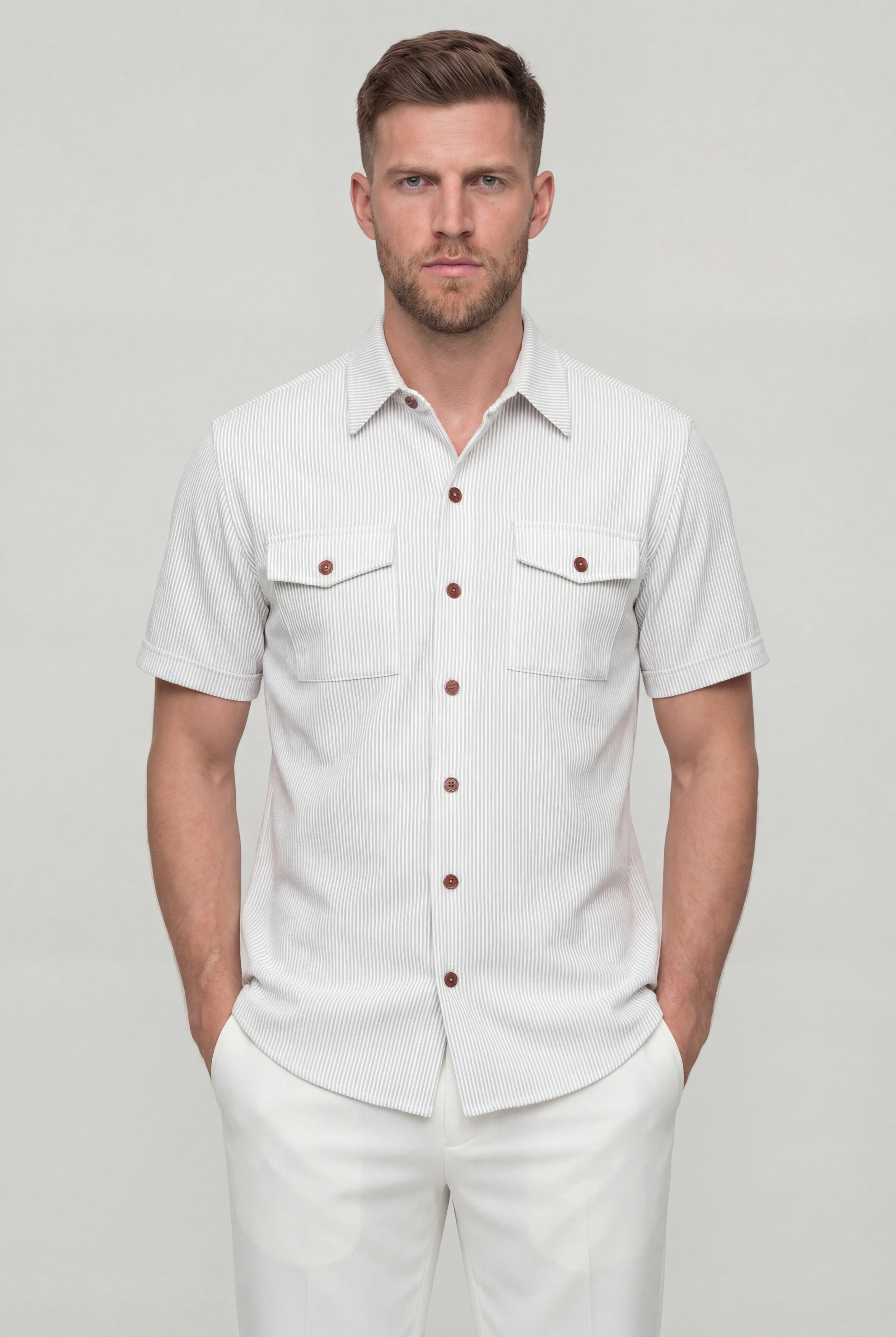 ZORVANE UTILITY SHIRT – WHITE