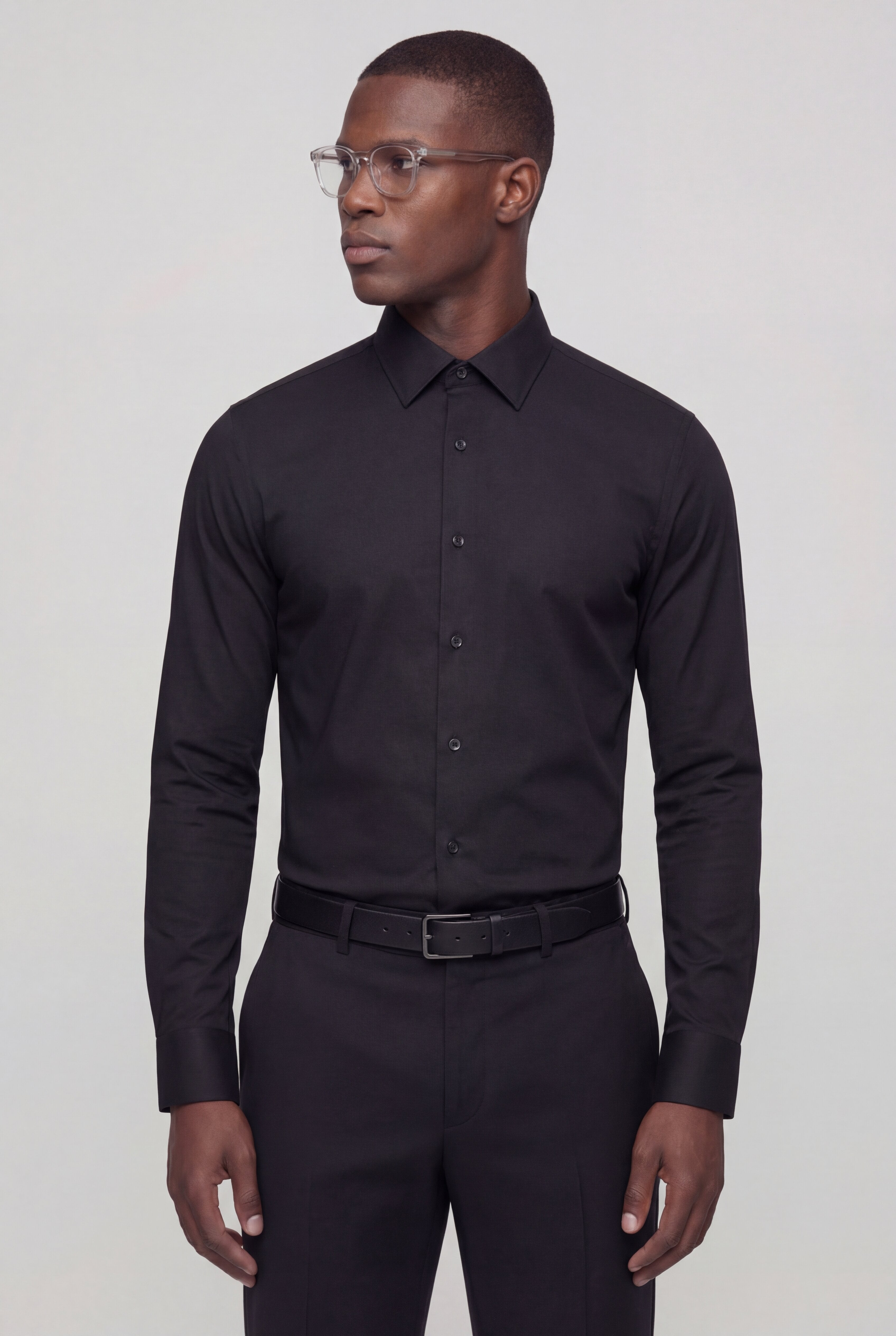 ZORVN DRESS SHIRT – BLACK
