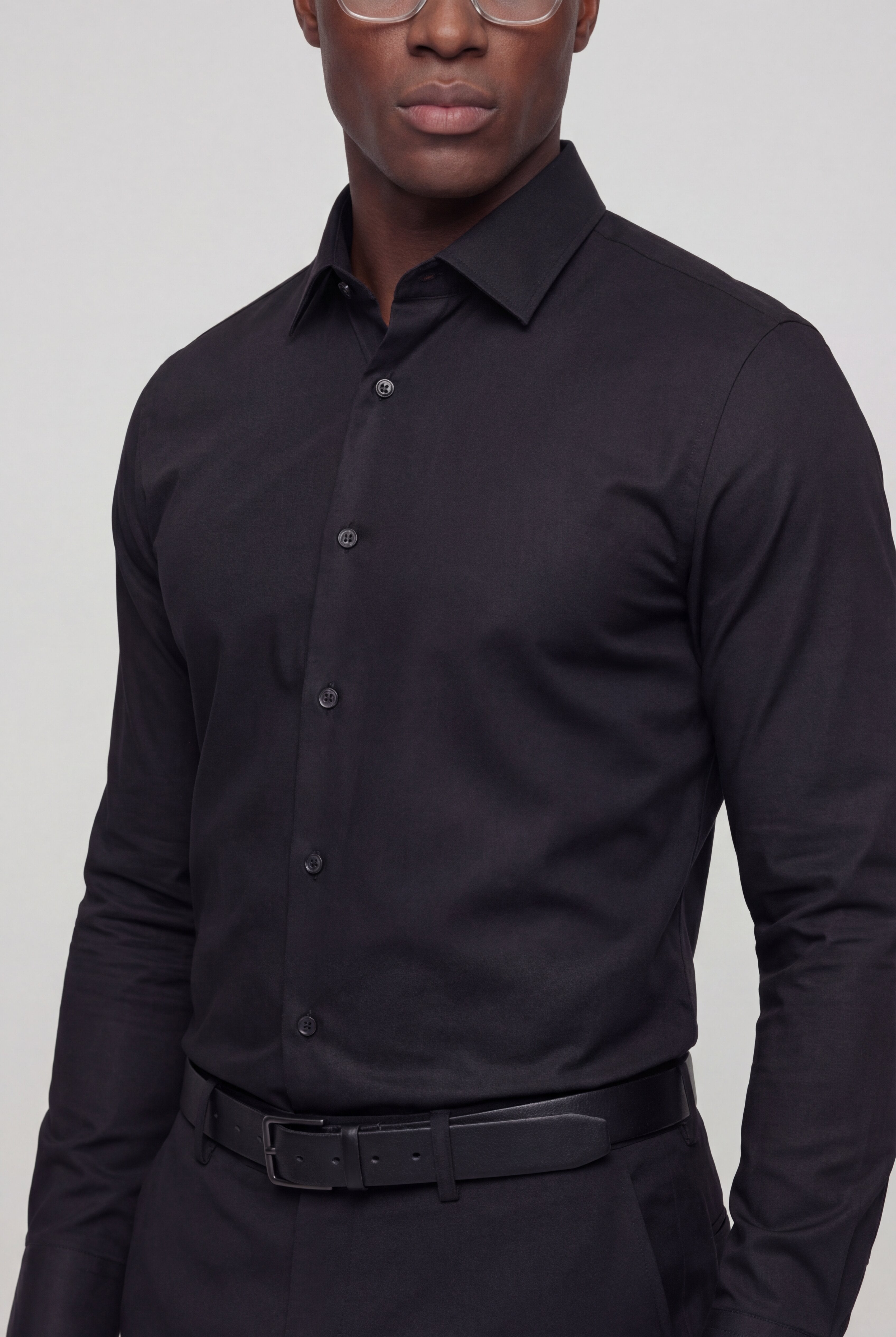 ZORVN DRESS SHIRT – BLACK