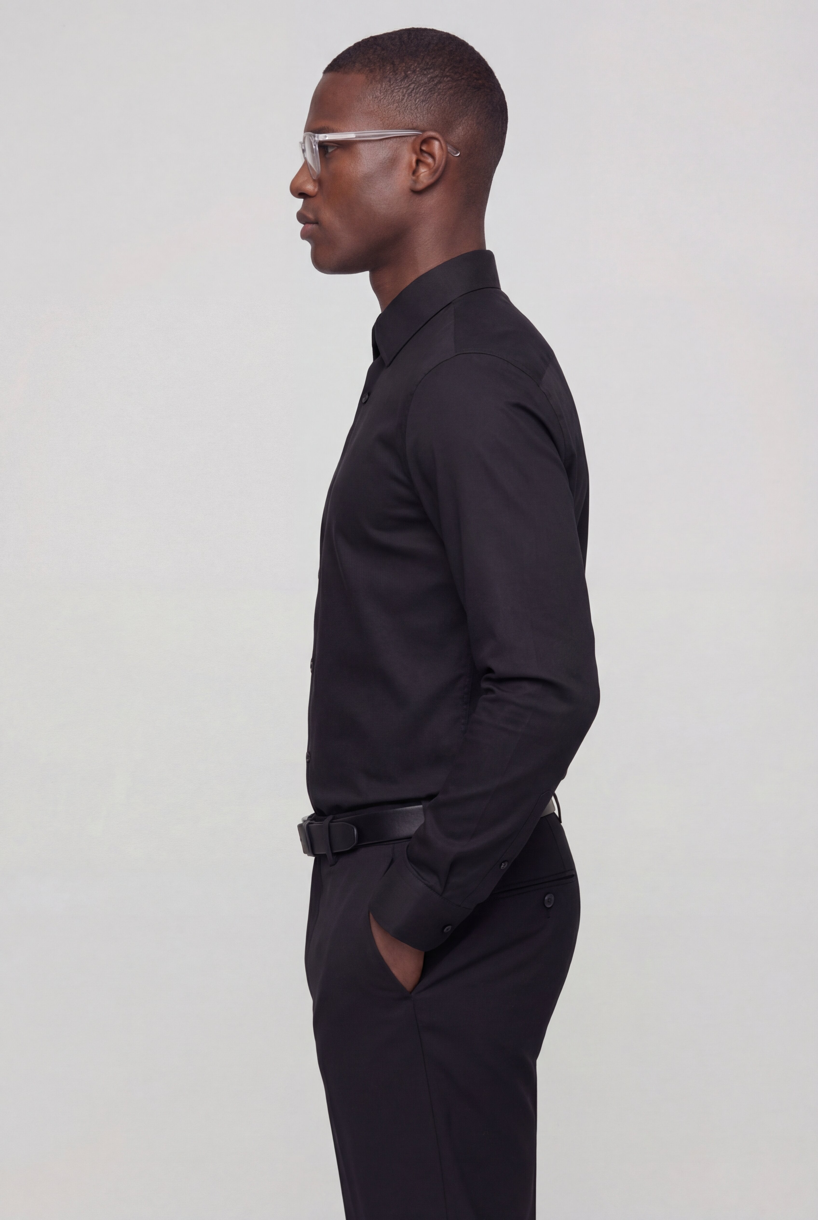 ZORVN DRESS SHIRT – BLACK