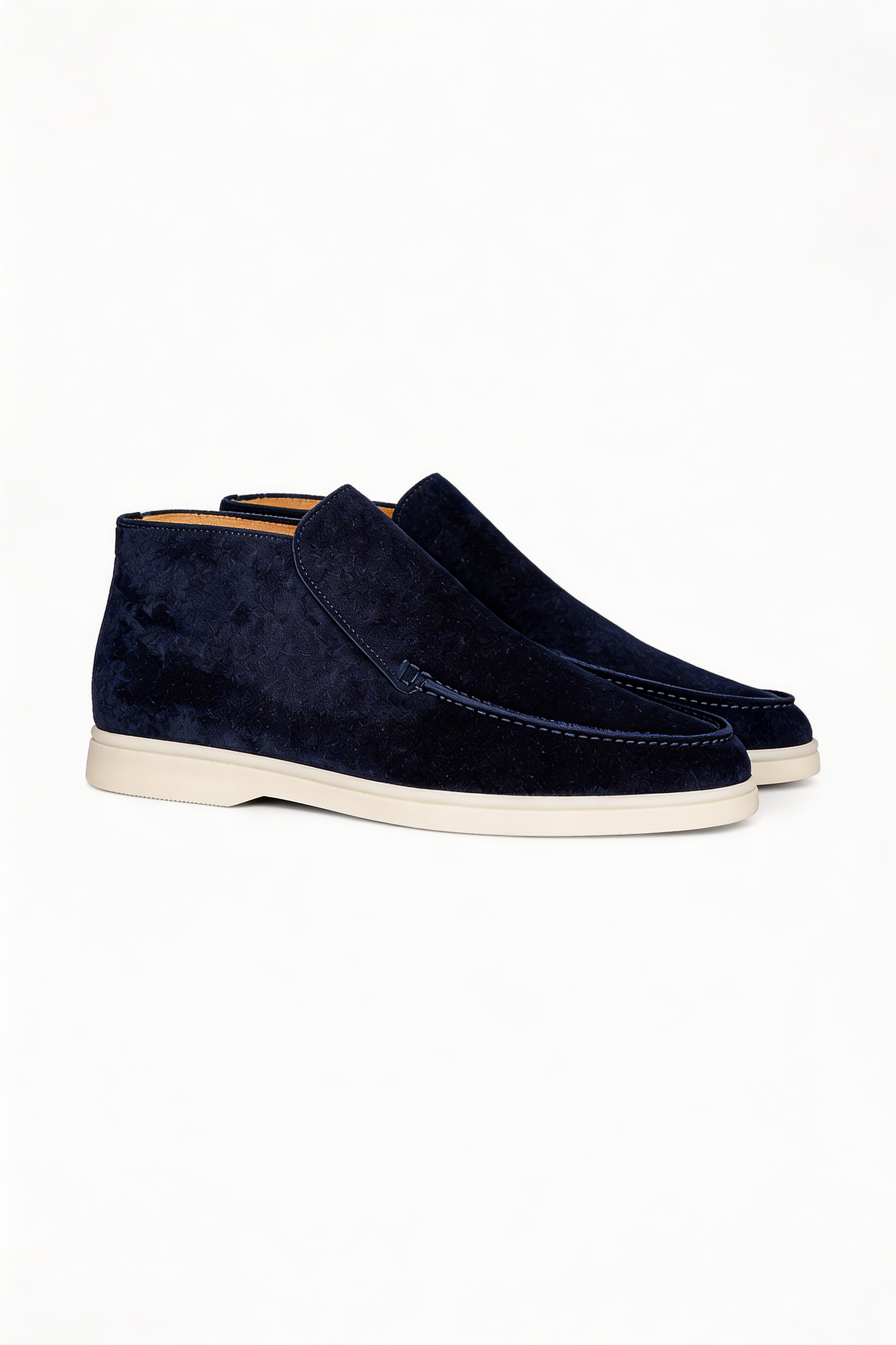 VALCENO HIGH SUEDE LOAFERS – NAVY