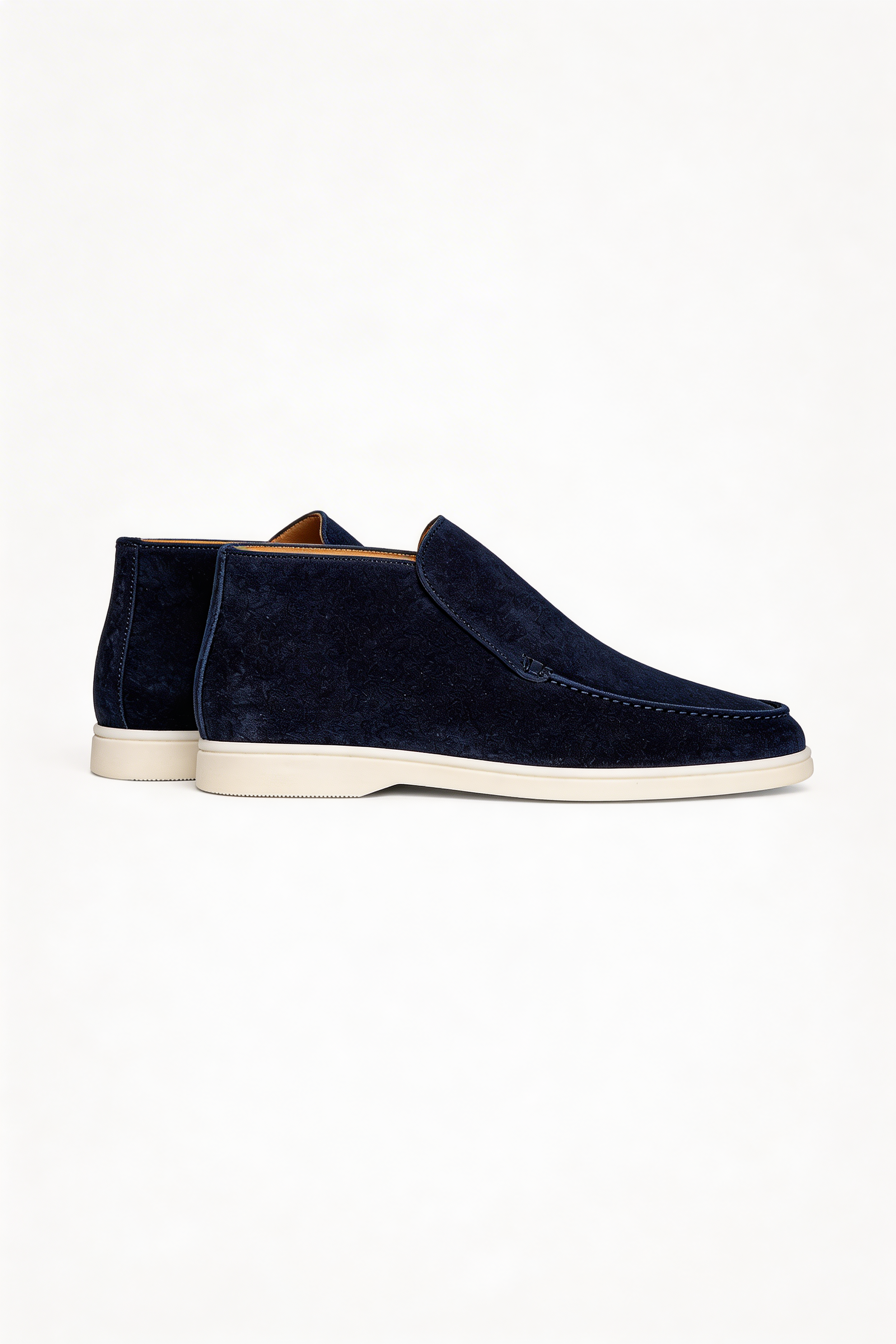 VALCENO HIGH SUEDE LOAFERS – NAVY