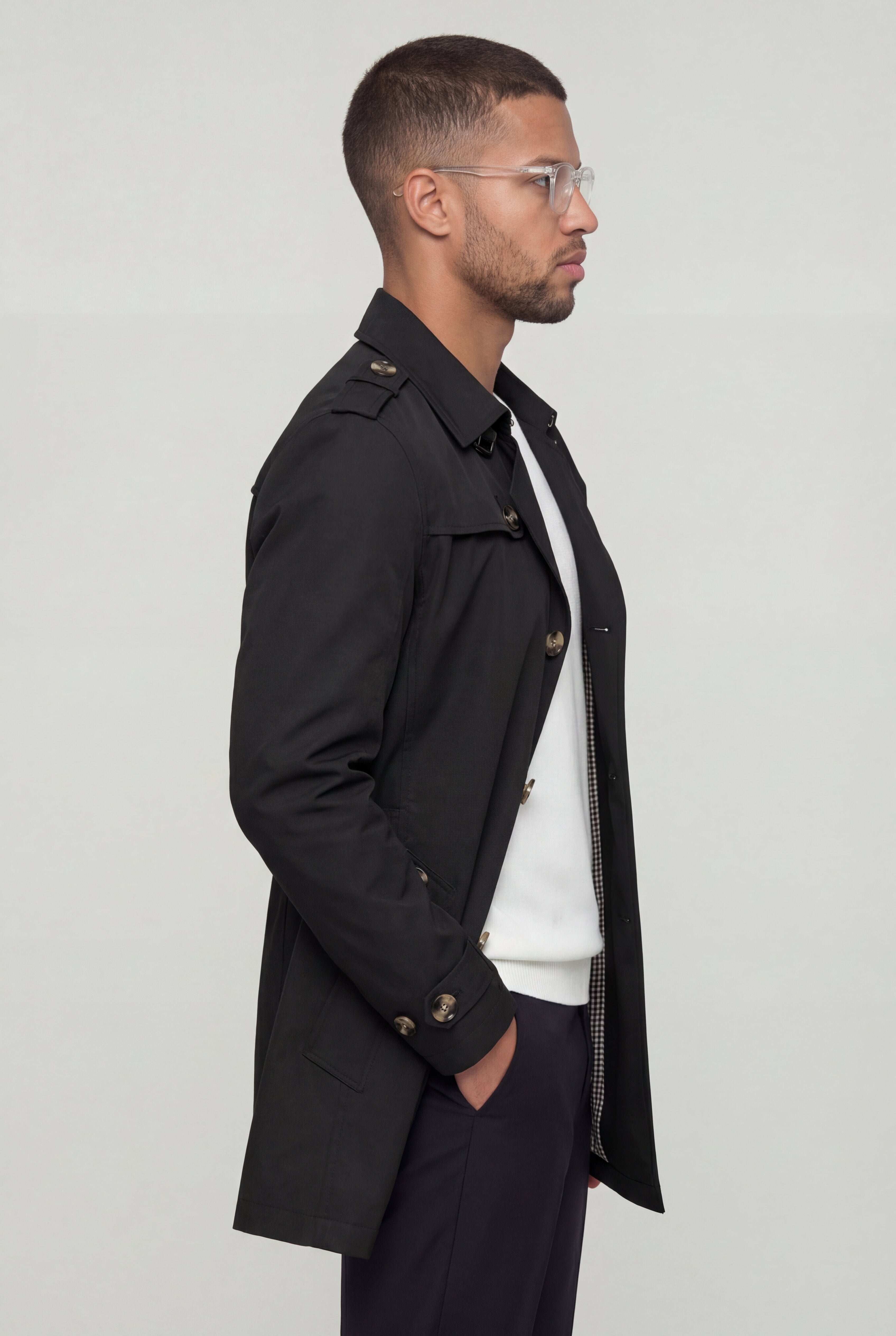 BELMONT TRENCH COAT – BLACK