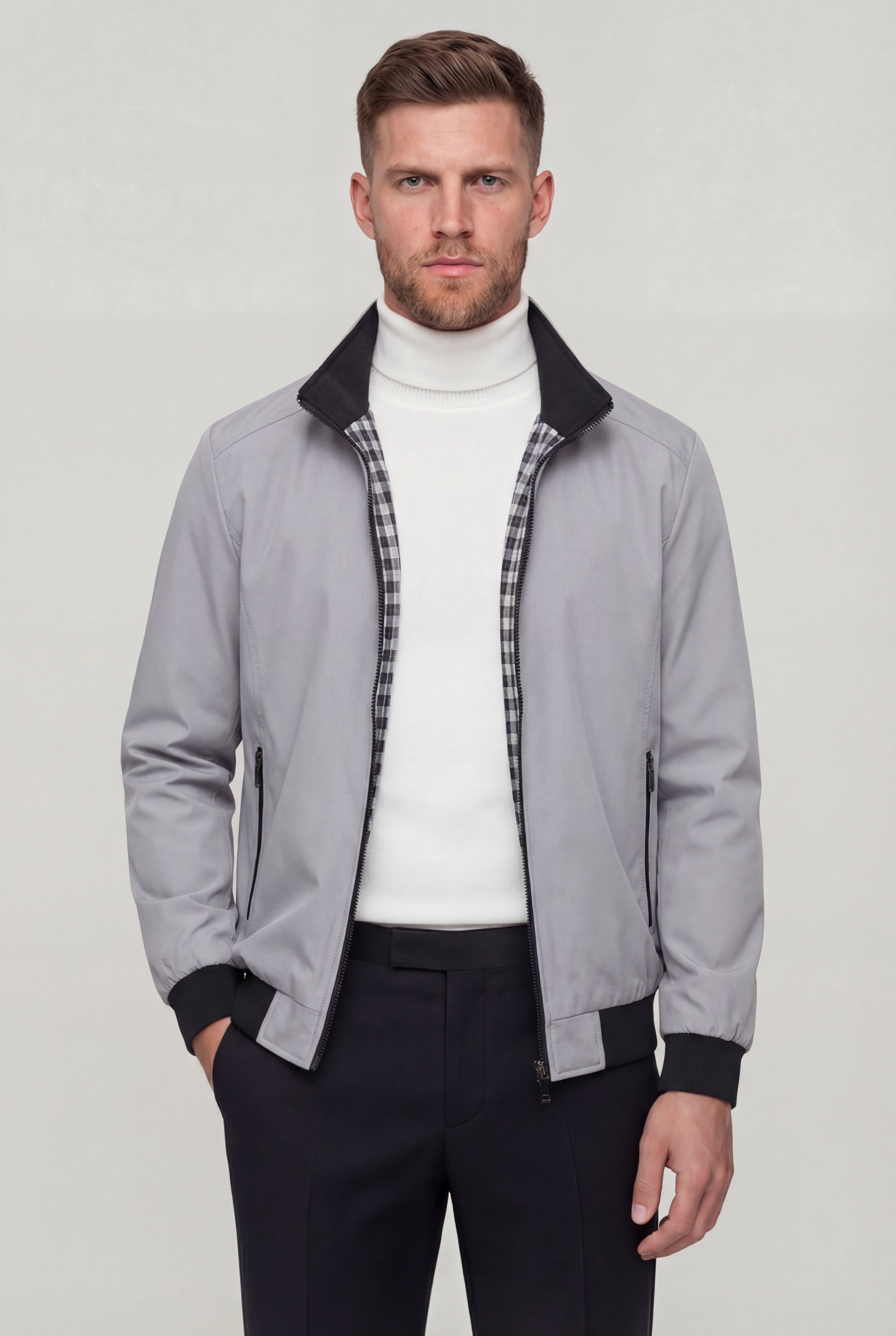 RAVENZO ZIP JACKET – GRAY