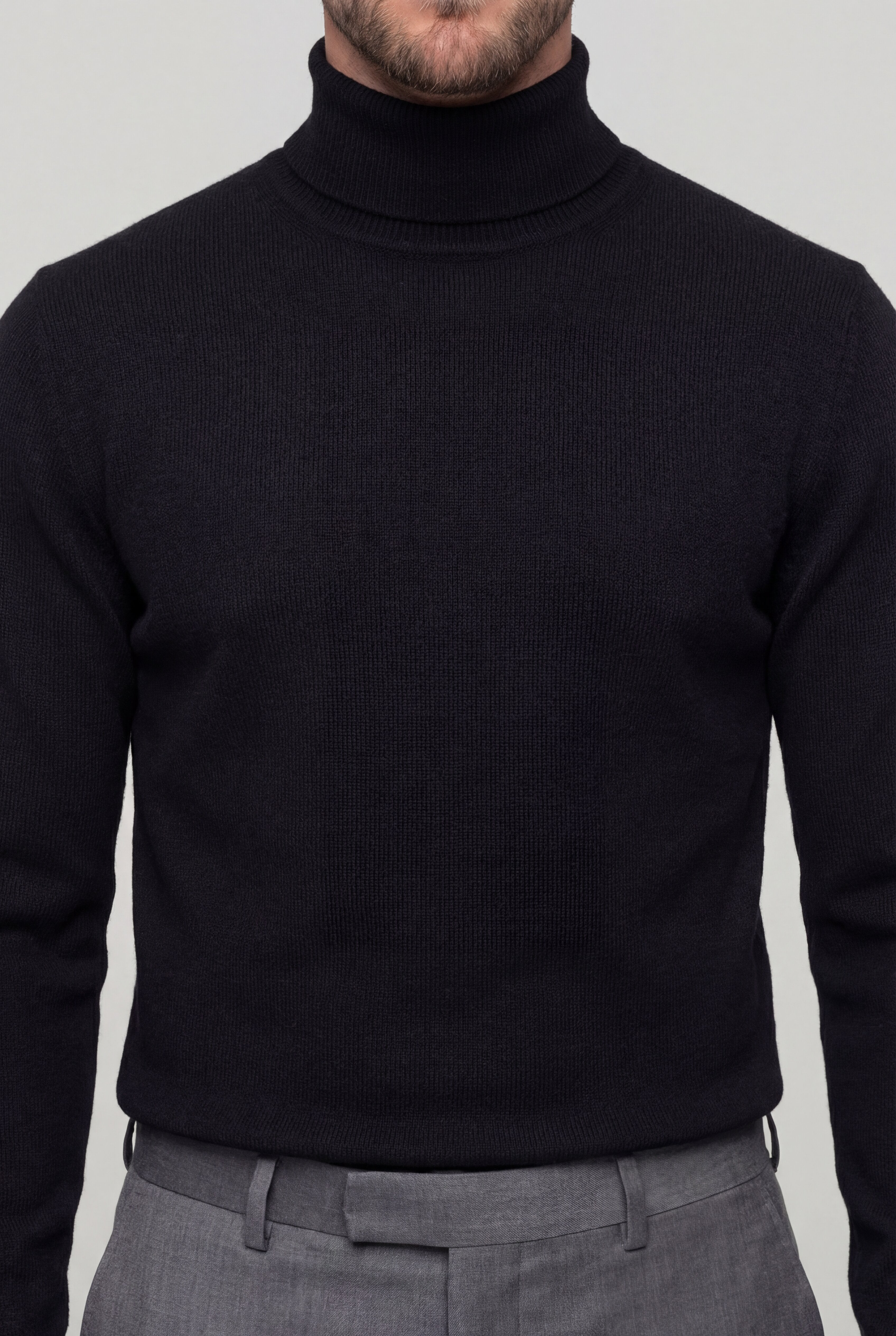 ELVAREN TURTLENECK SWEATER – BLACK