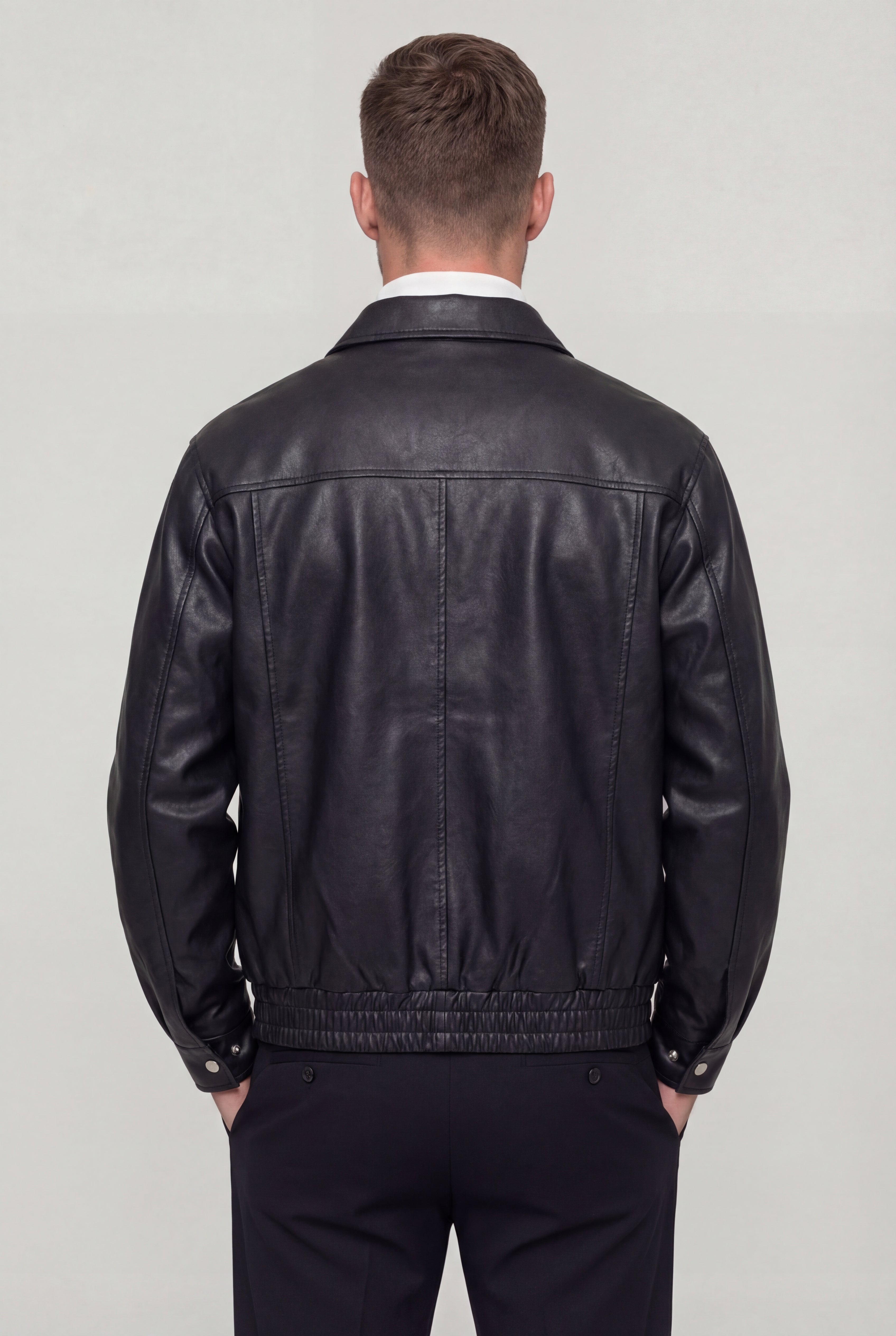 VARELON LEATHER JACKET – BLACK