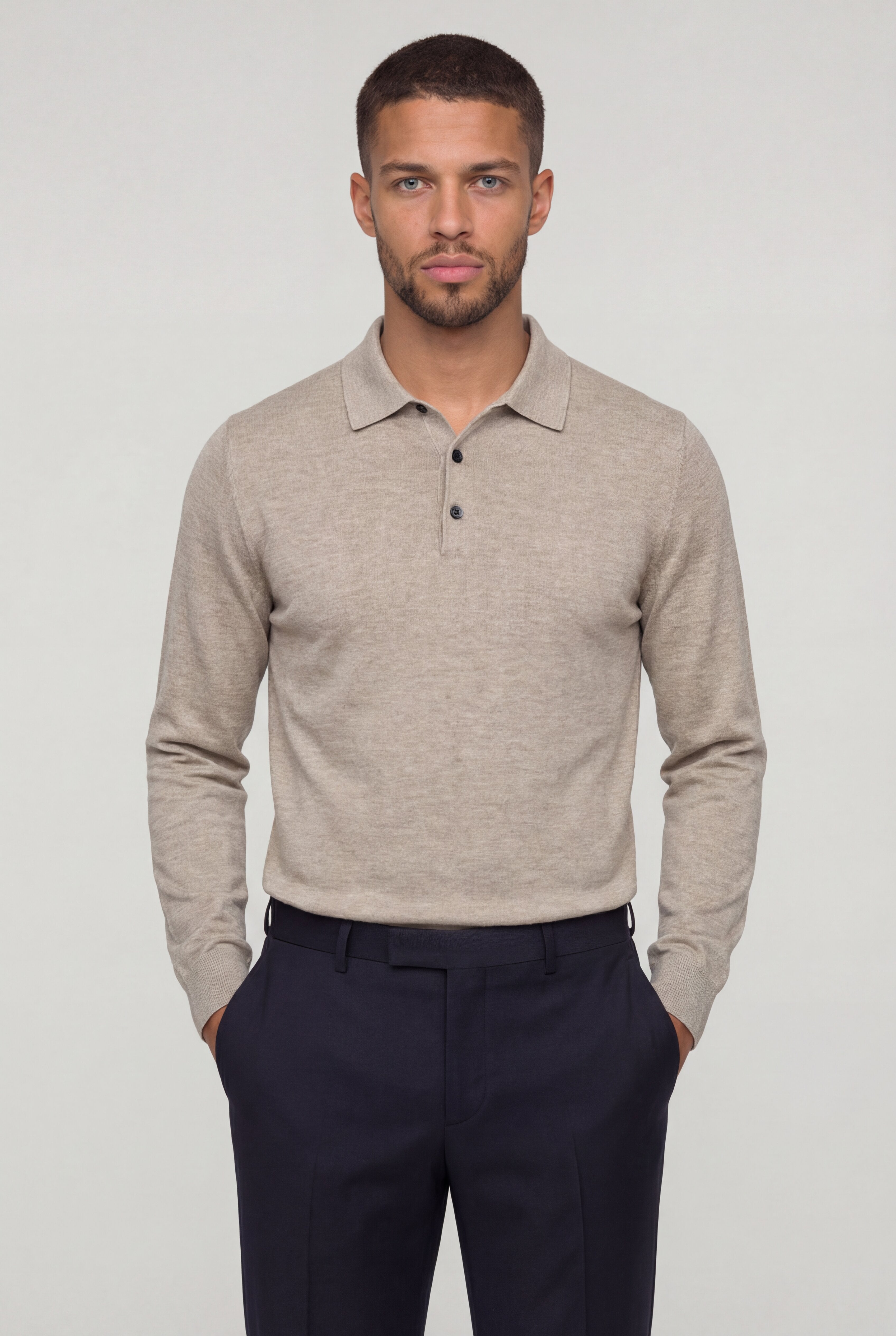 KARVEN KNIT PULLOVER – BEIGE
