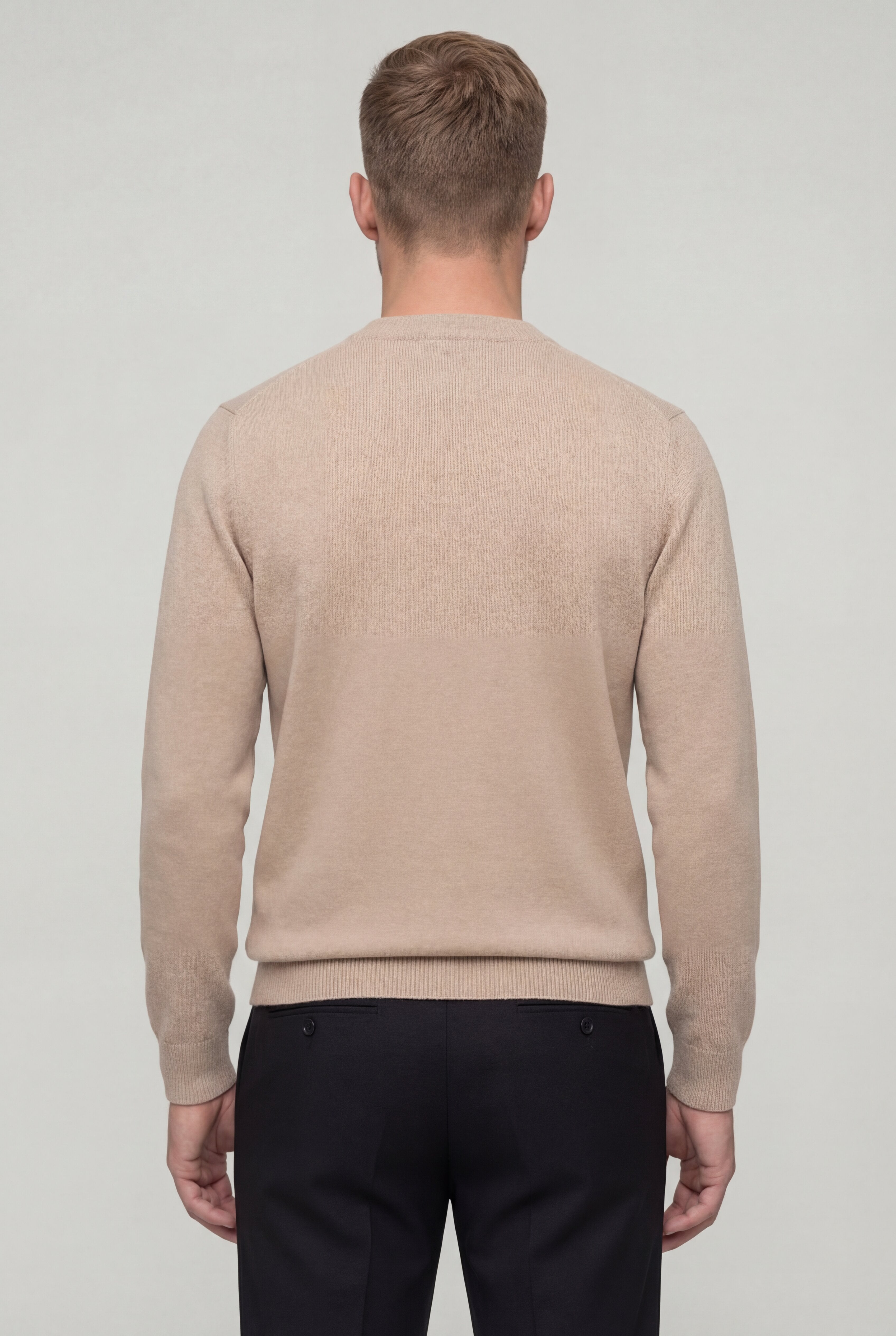 NARETH CREWNECK SWEATER – BEIGE