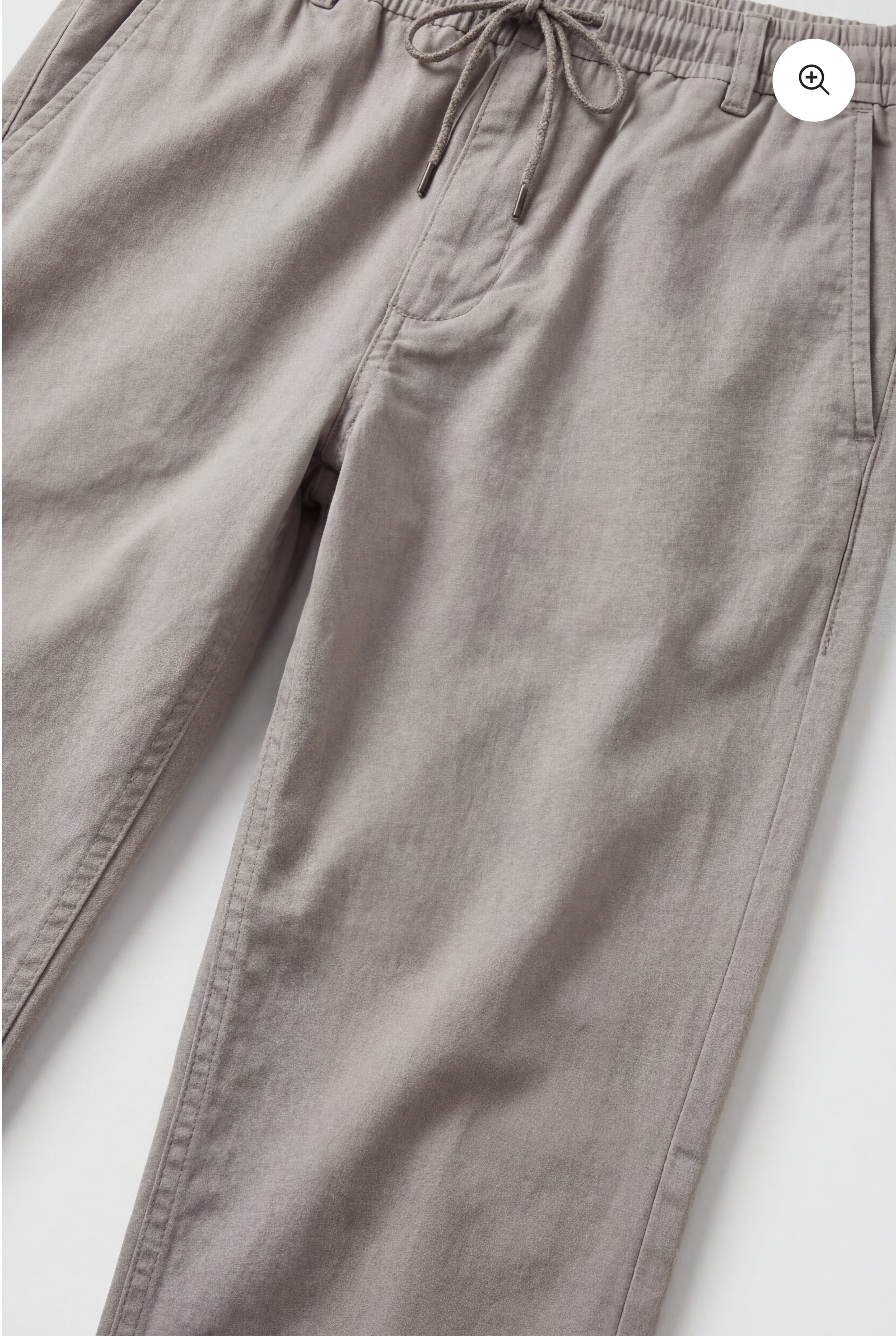 ALVERIO COTTON TROUSERS – STONE