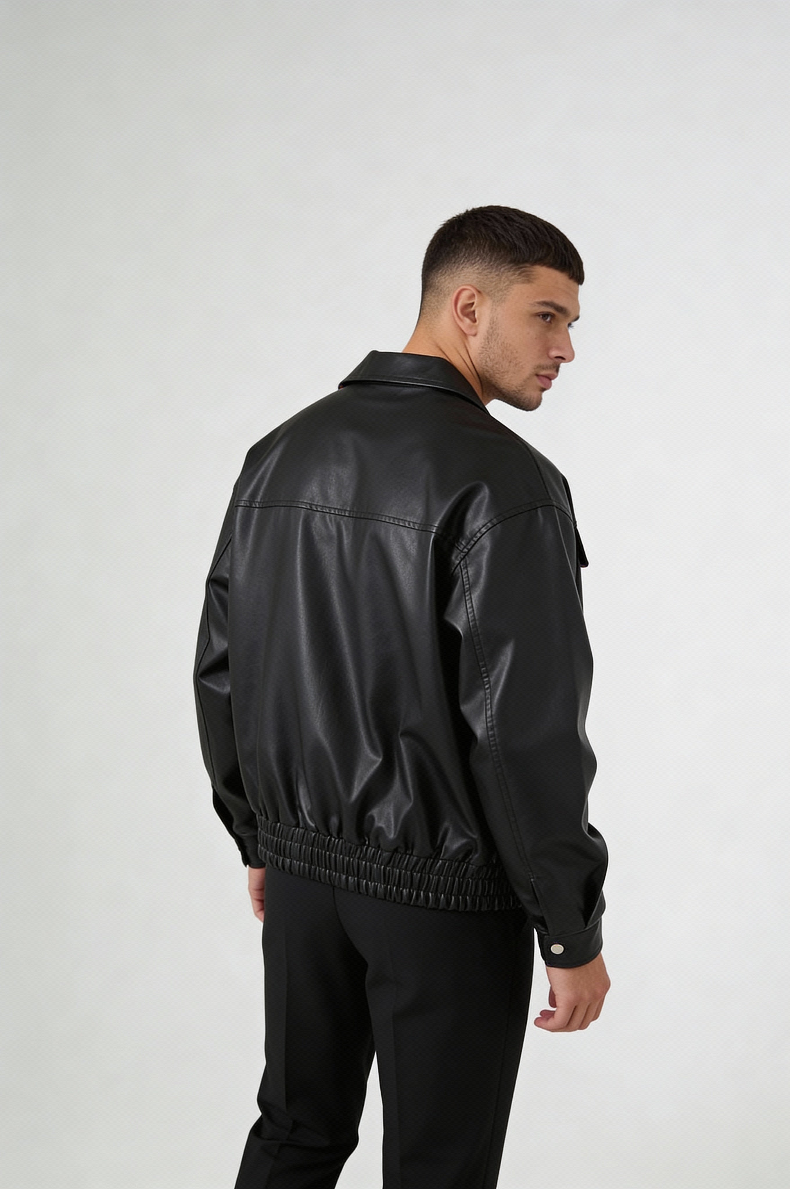 VARELON LEATHER JACKET – BLACK